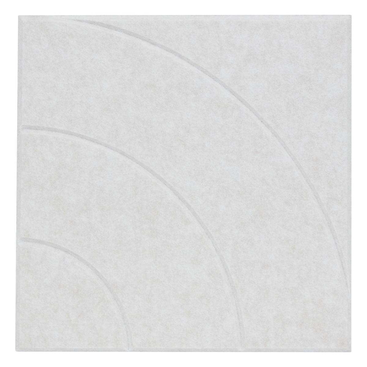 Set of 4 "Felt" Wall Decorative Panels Gray, 30x30 cm