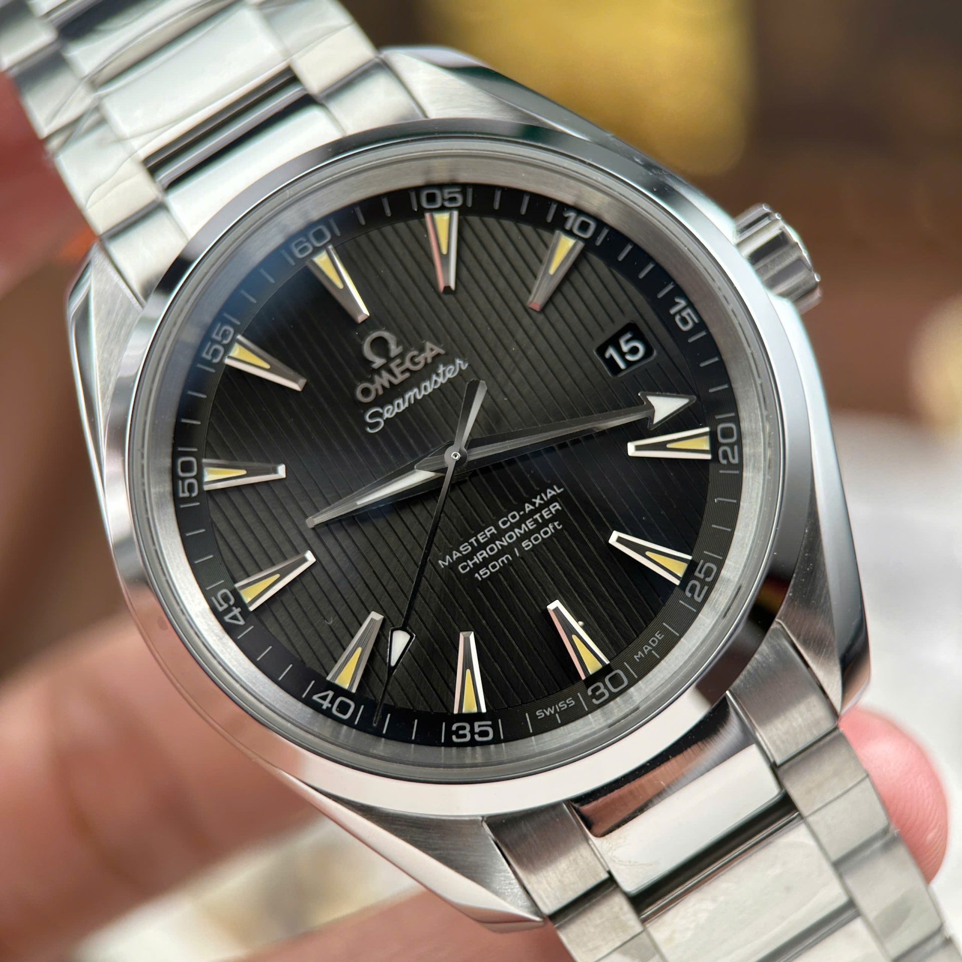 Omega Seamaster Aqua Terra 150M Best Replica Watches Green Dial Metal Wire VS Factory 41mm - Top club