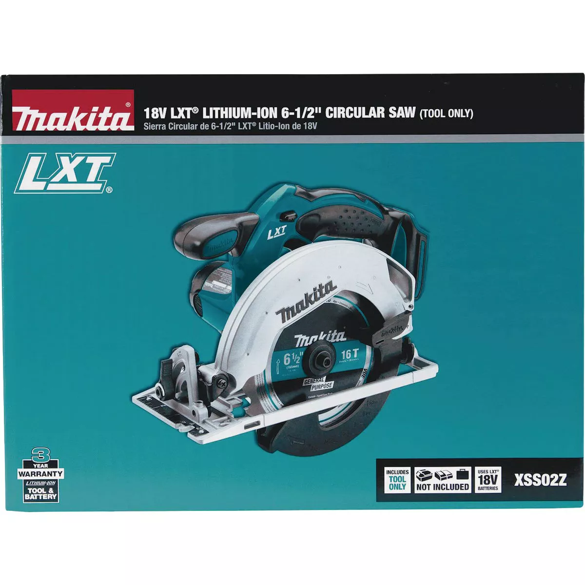 Makita 18V LXT Lithium-Ion 6-1/2 In. Cordless Circular Saw (Tool Only)
