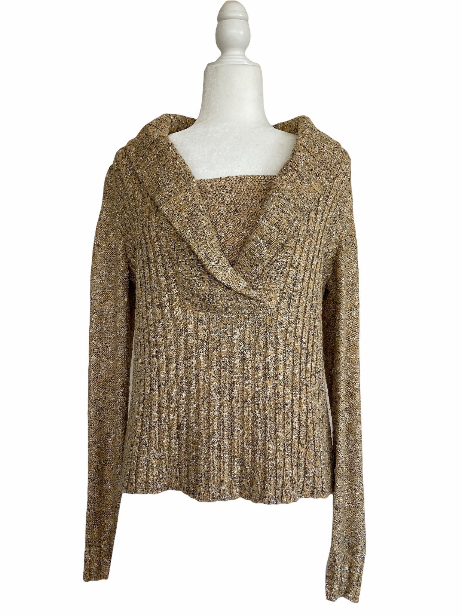 St. John Festive Gold and Black Sweater, M