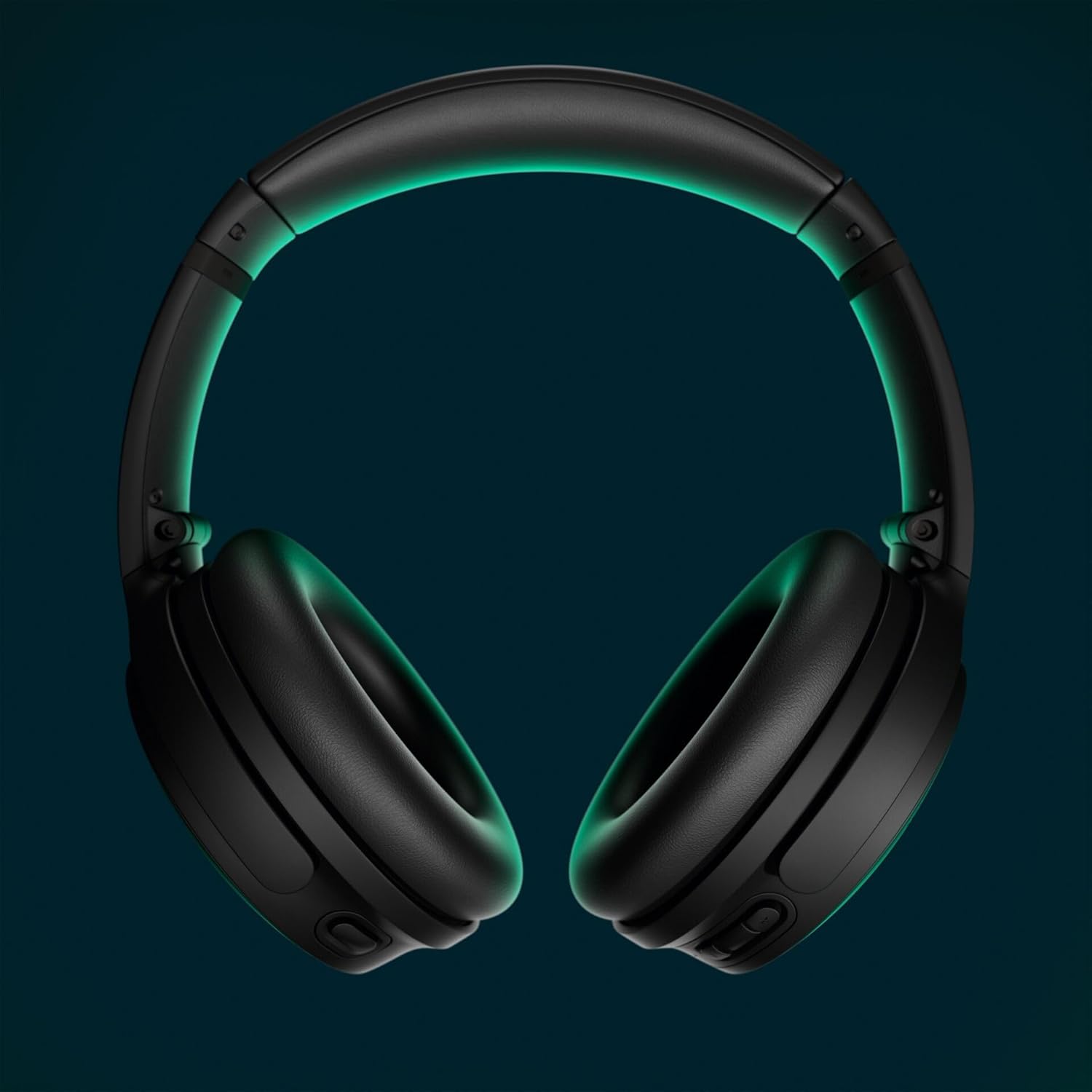 Bose QuietComfort Headphones - Wireless Bluetooth Headphones, Active Over Ear Noise Cancelling and Mic, USB-C Charging, Deep Bass, Up to 24 Hours of Playtime, Black