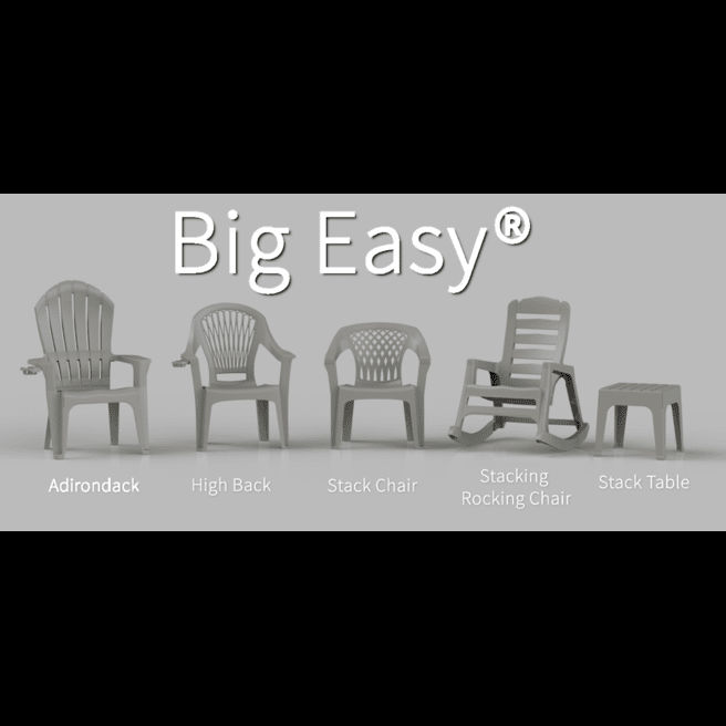 Adams Big Easy Biscuit 18.9 In. Square Resin Stackable Side Table