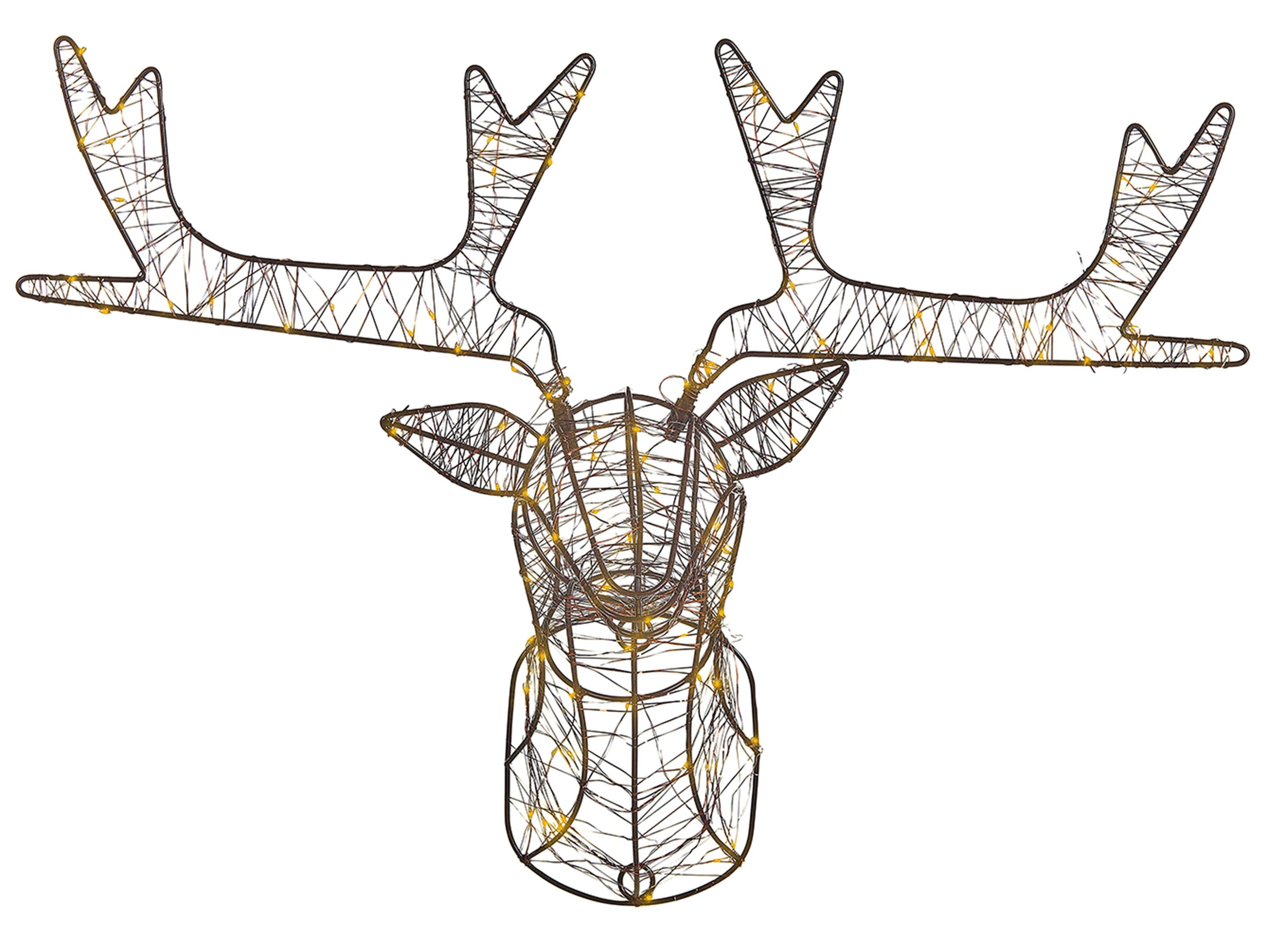 Outdoor Hanging Decoration LED NELLIM Reindeer 47 cm Black