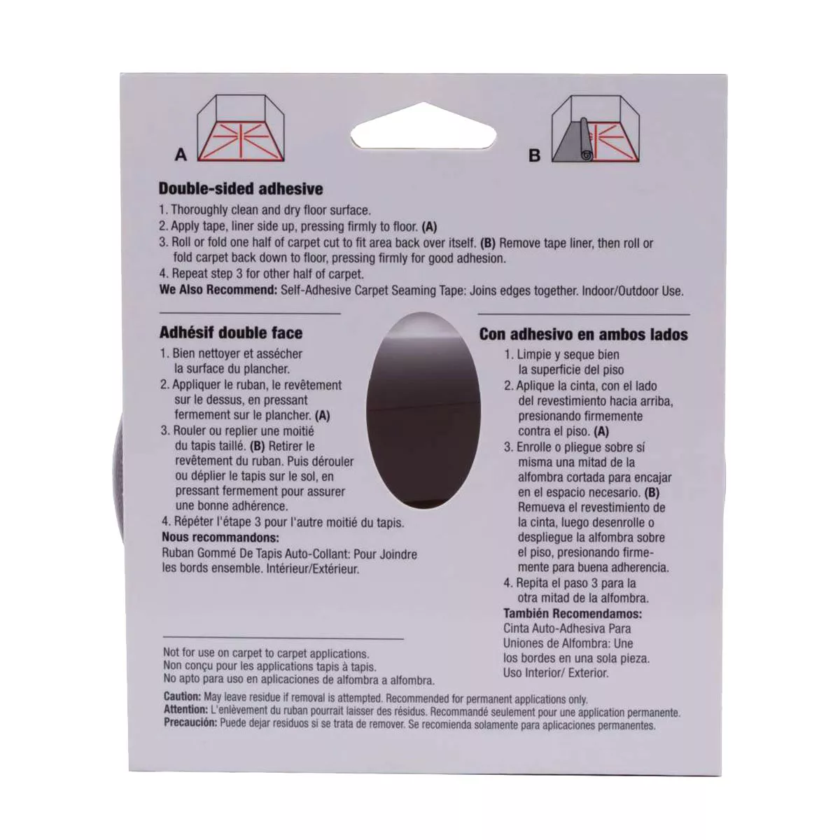 Duck Heavy Traffic 1.5 In. x 42 Ft. Indoor Carpet Tape