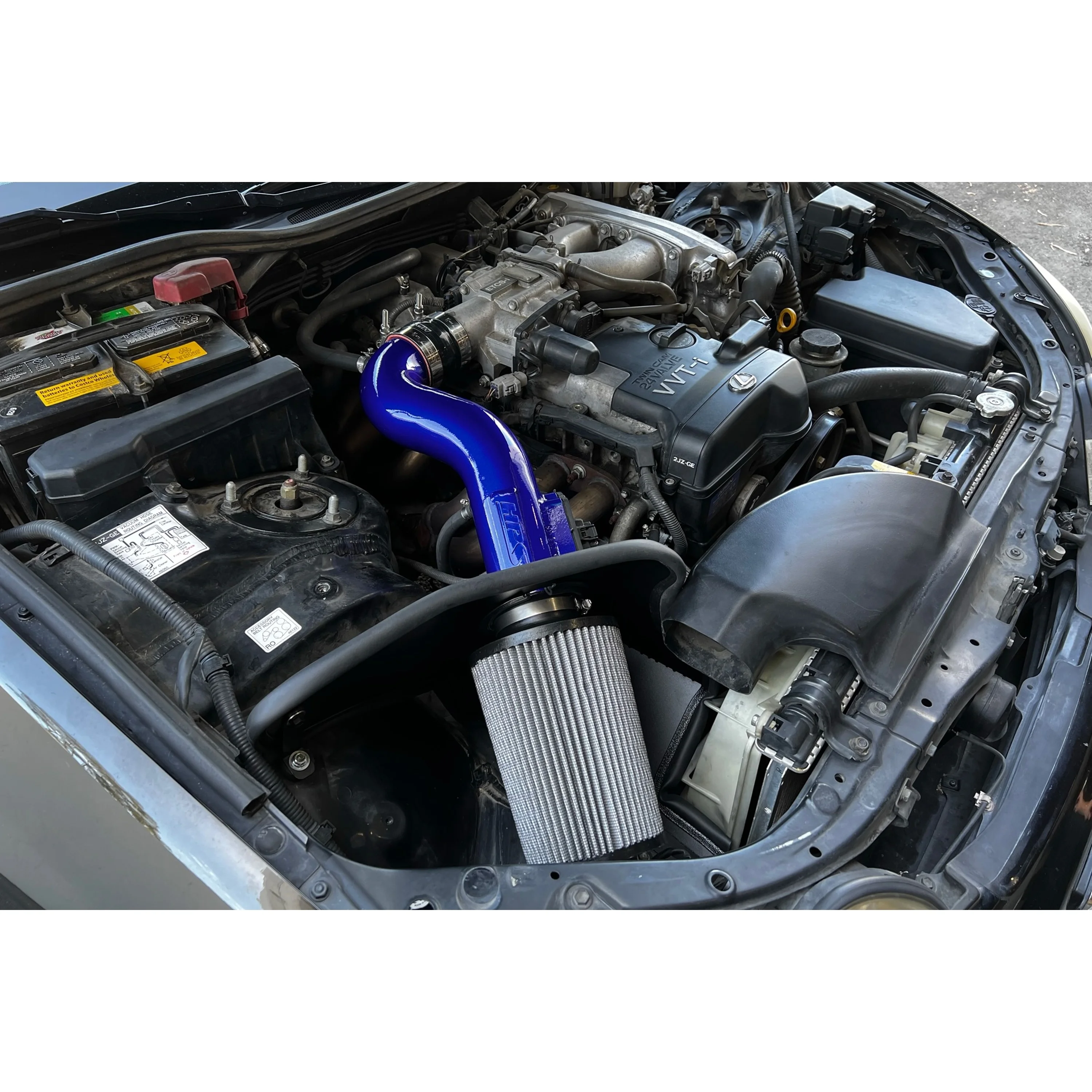 HPS Performance Performance Air Intake Kit for 1998-2000 Lexus GS300 3.0L, Polished - Image 2