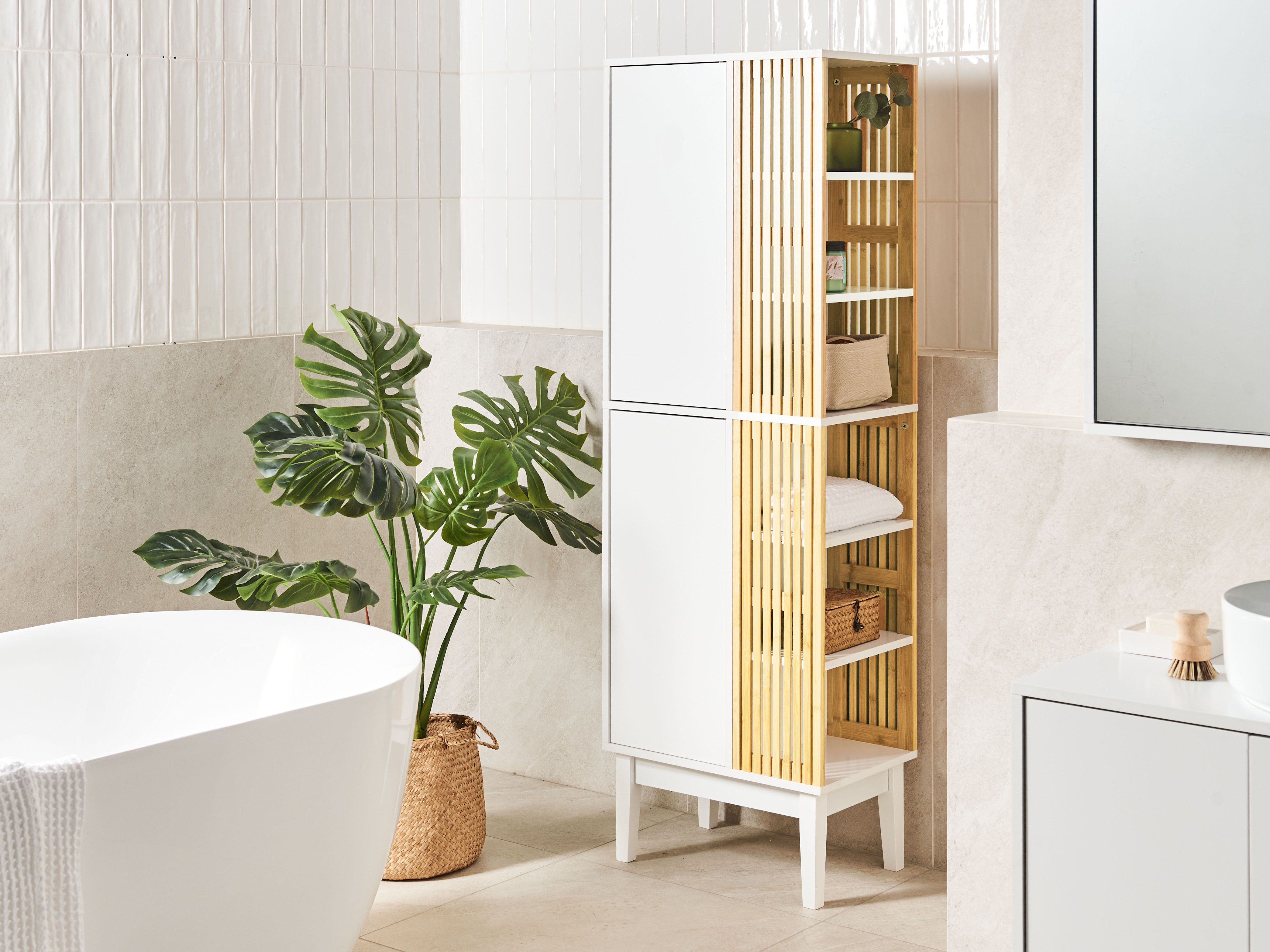 Bathroom Cabinet NUBES 52 cm White
