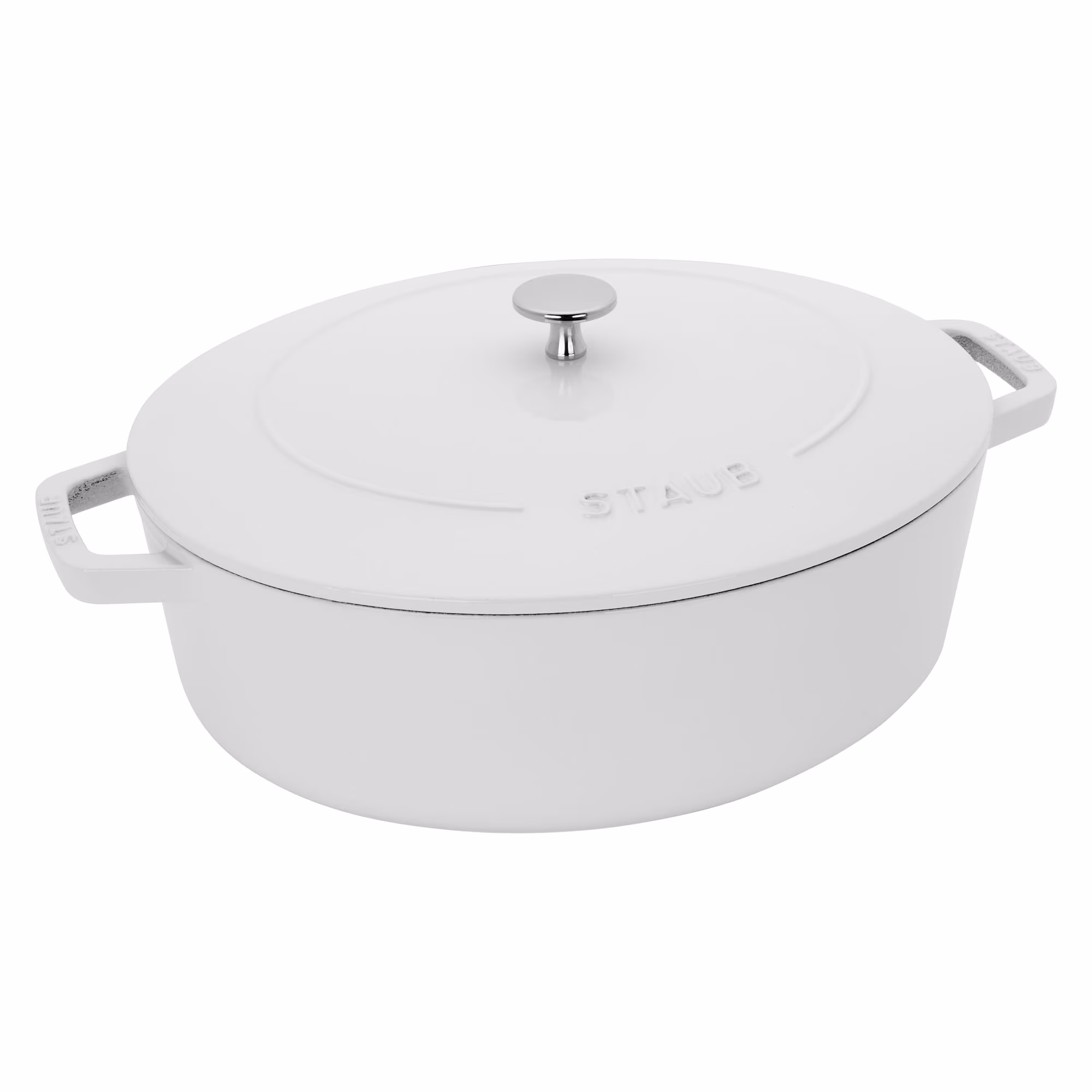 Staub Cast Iron 6.25-qt Shallow Oval Dutch Oven - Citron - Image 9