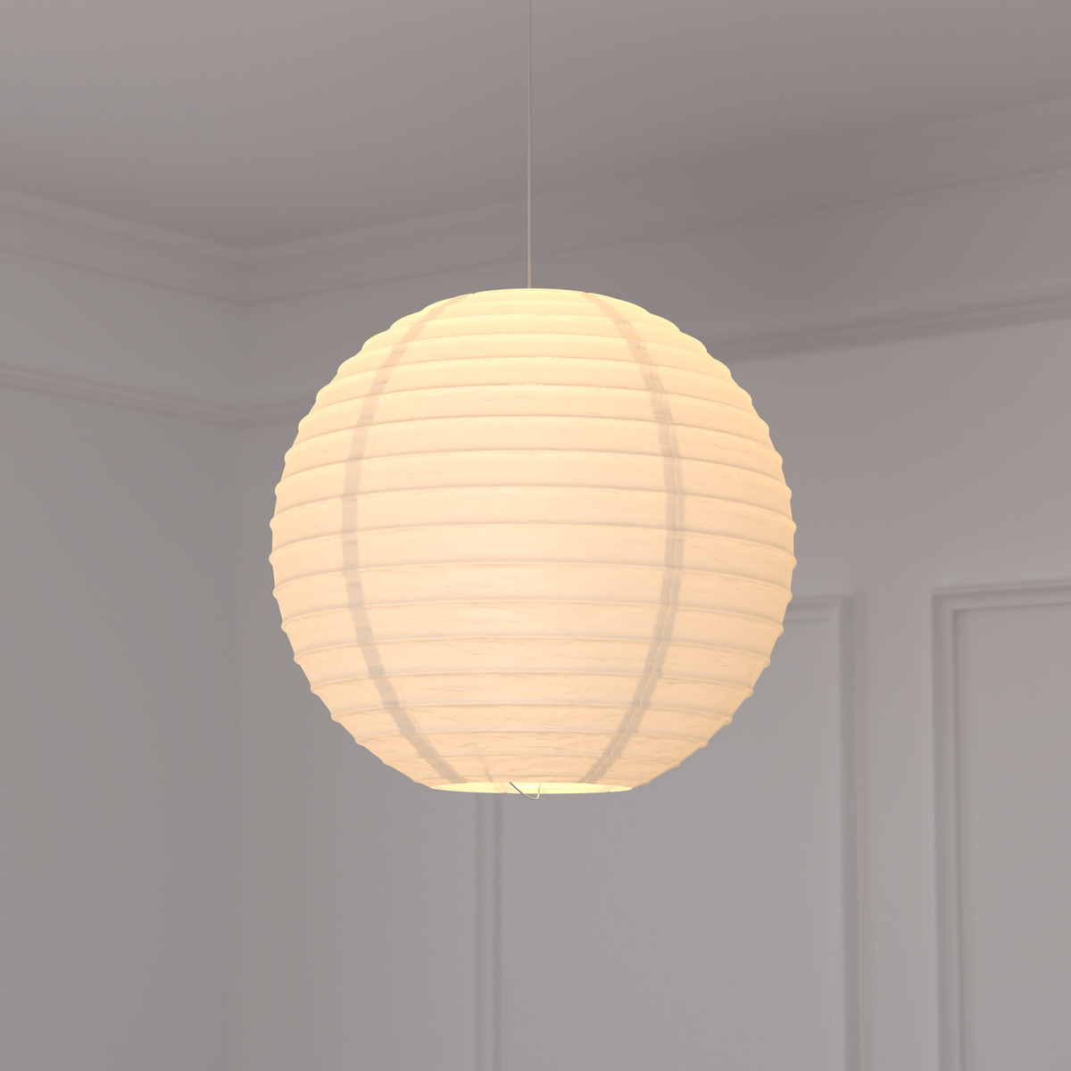 Paper ball lantern White, D.45 cm