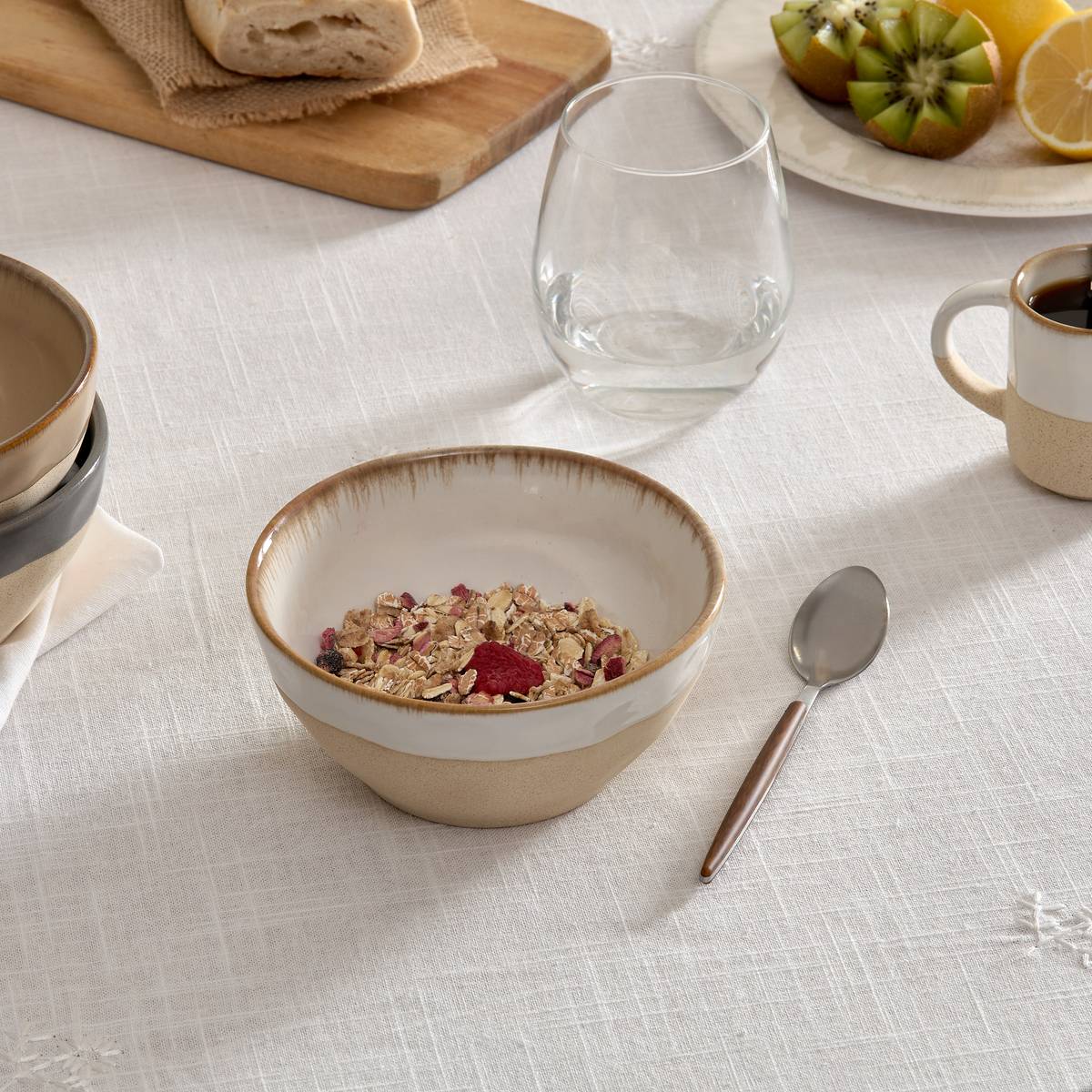 Bowl "Kate" 480 ml, earthenware, White