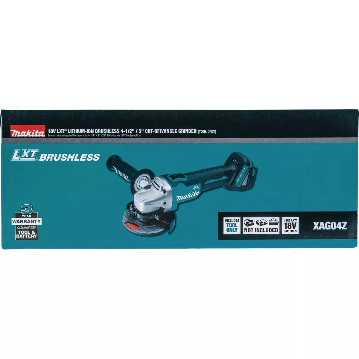 Makita 18V LXT Lithium-Ion 4-1/2 In. - 5 In. Brushless Cordless Angle Grinder/Cut-Off Tool (Tool Only)