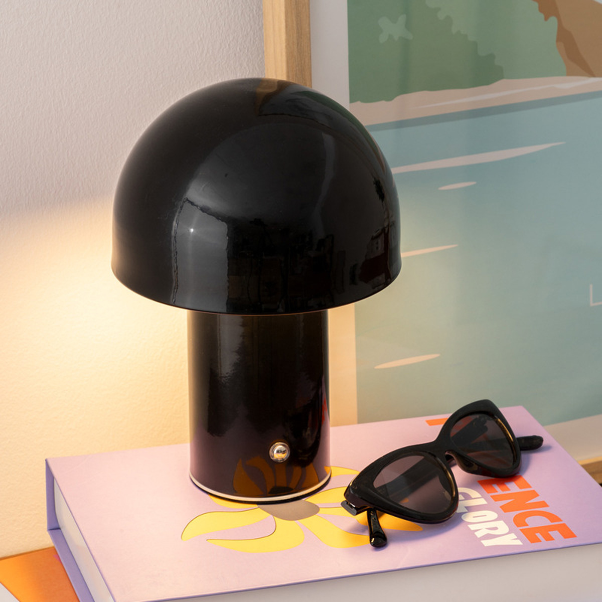 LED USB desk lamp "Zola" Black, H. 20 cm