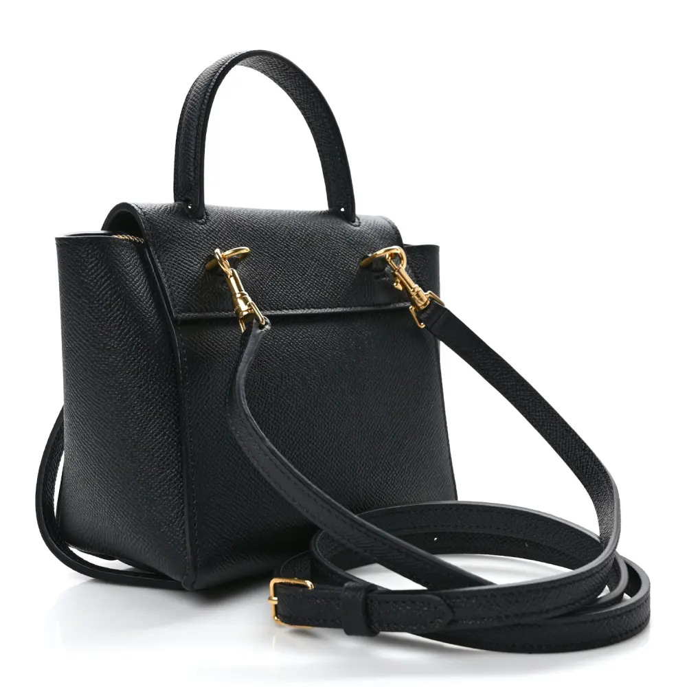 Black Grained Calfskin Celine Pico – Stunning Superfake Handbag1:1High-quality replica