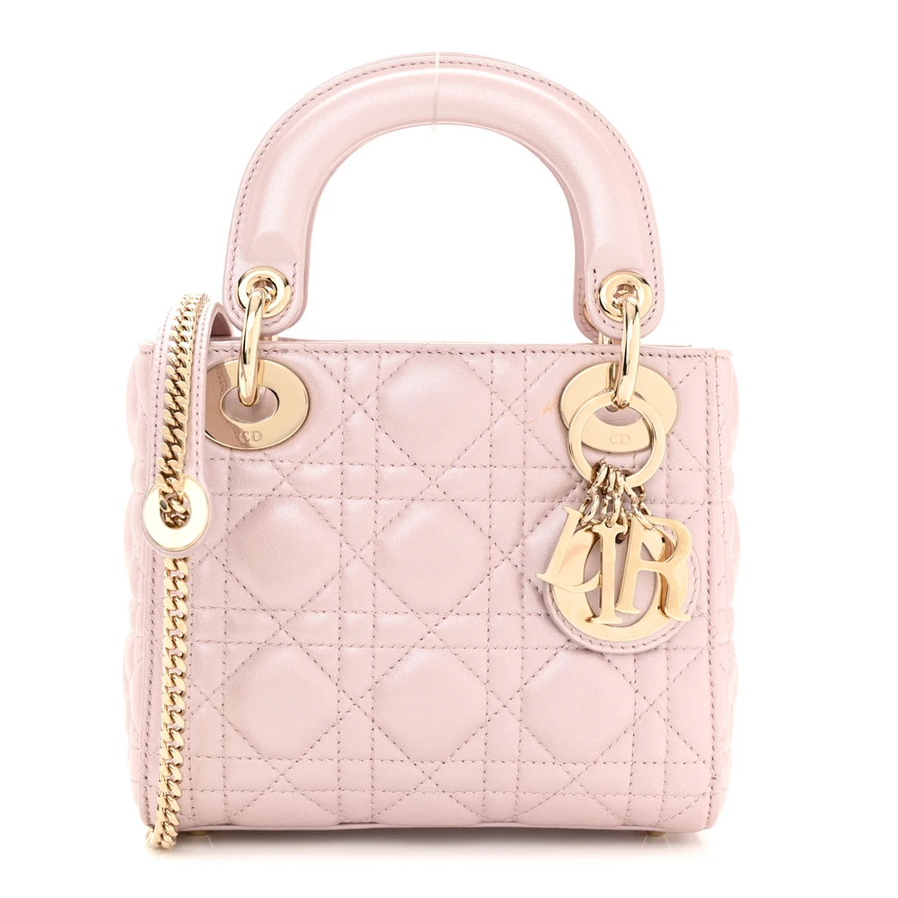 Replica Handbags That Shine – Dior Lotus Metallic Cannage Bag