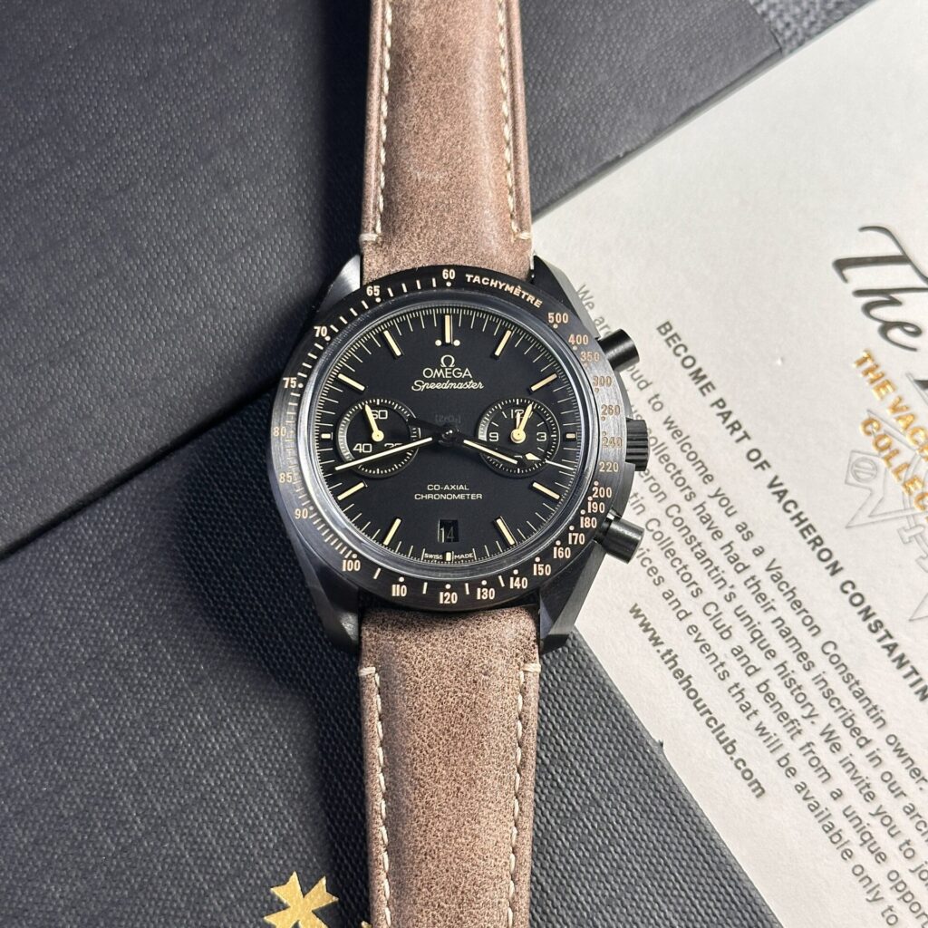 Omega Replica 11 Watch Speedmaster Black Dial Factory OM 44mm - Elite Watch Atelier