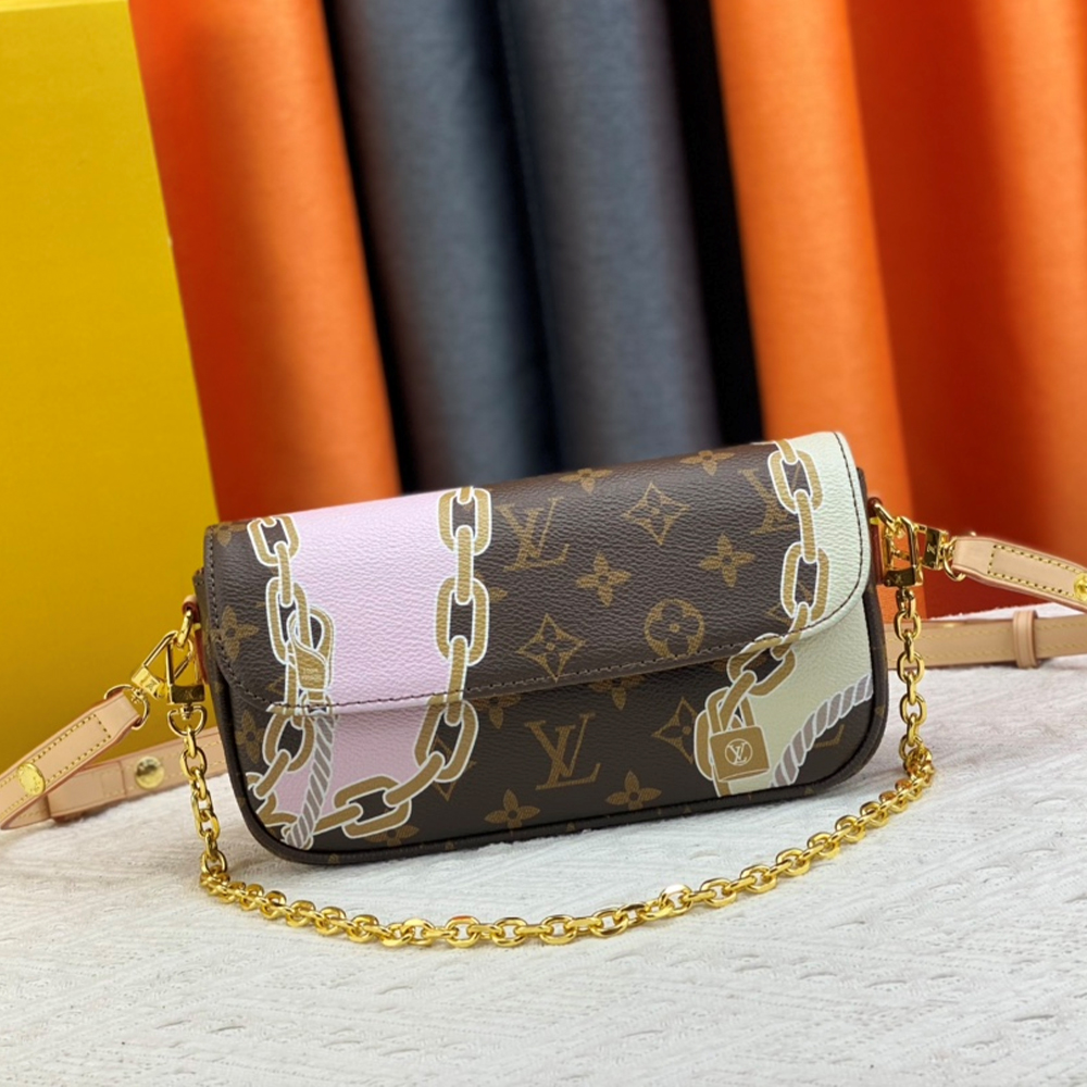 Louis Vuitton LV Leather Baguette Shoulder Handbag M82210&M81911 1:1High-quality replica