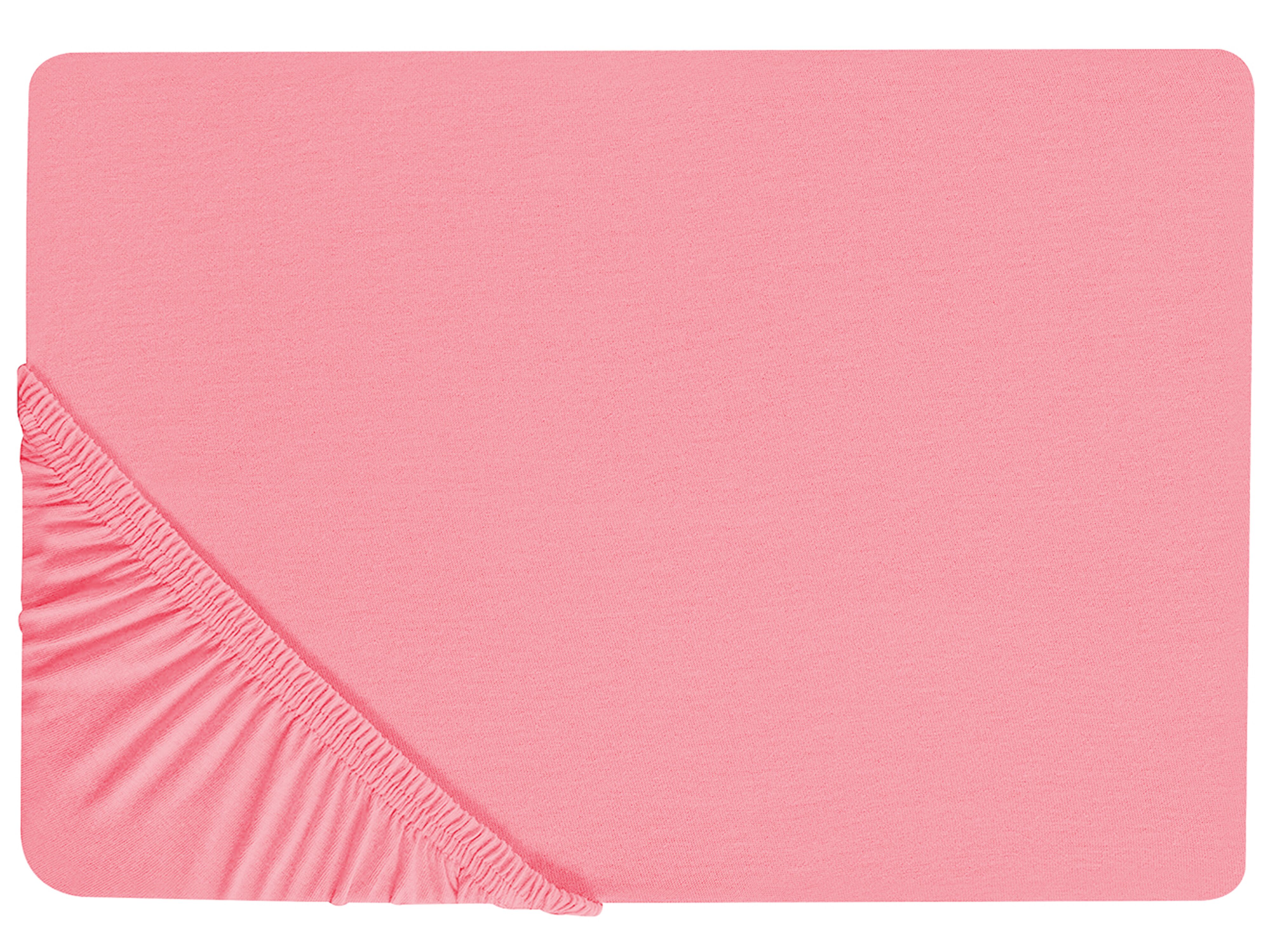Fitted Sheet JANBU Cotton 200 x 200 cm Coral