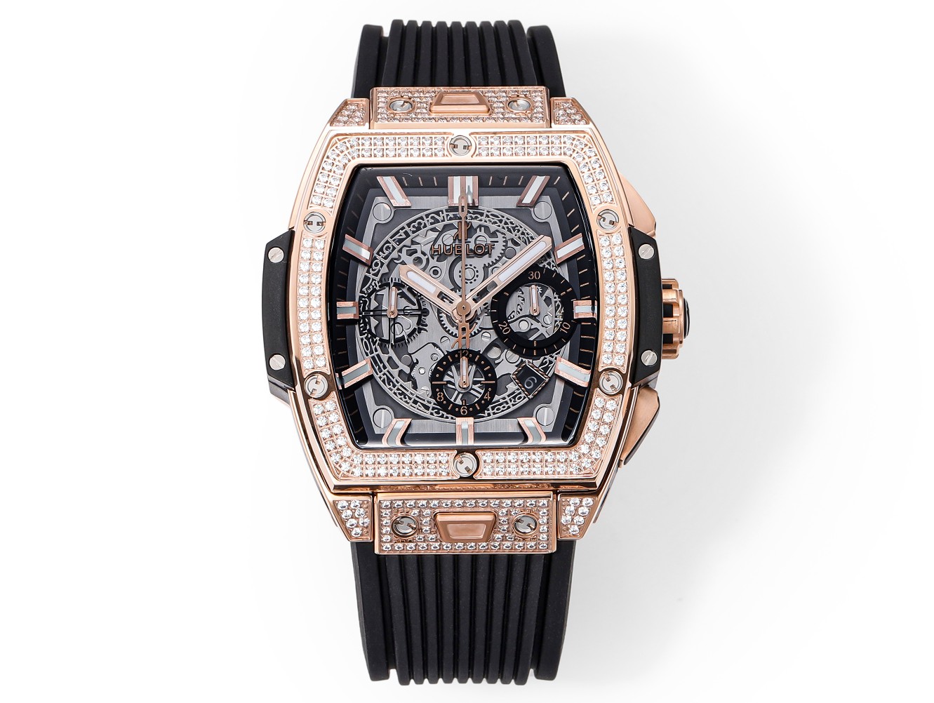 Hublot Spirit of Big Bang Textured Rubber Strap(1:1 replica) - Top club