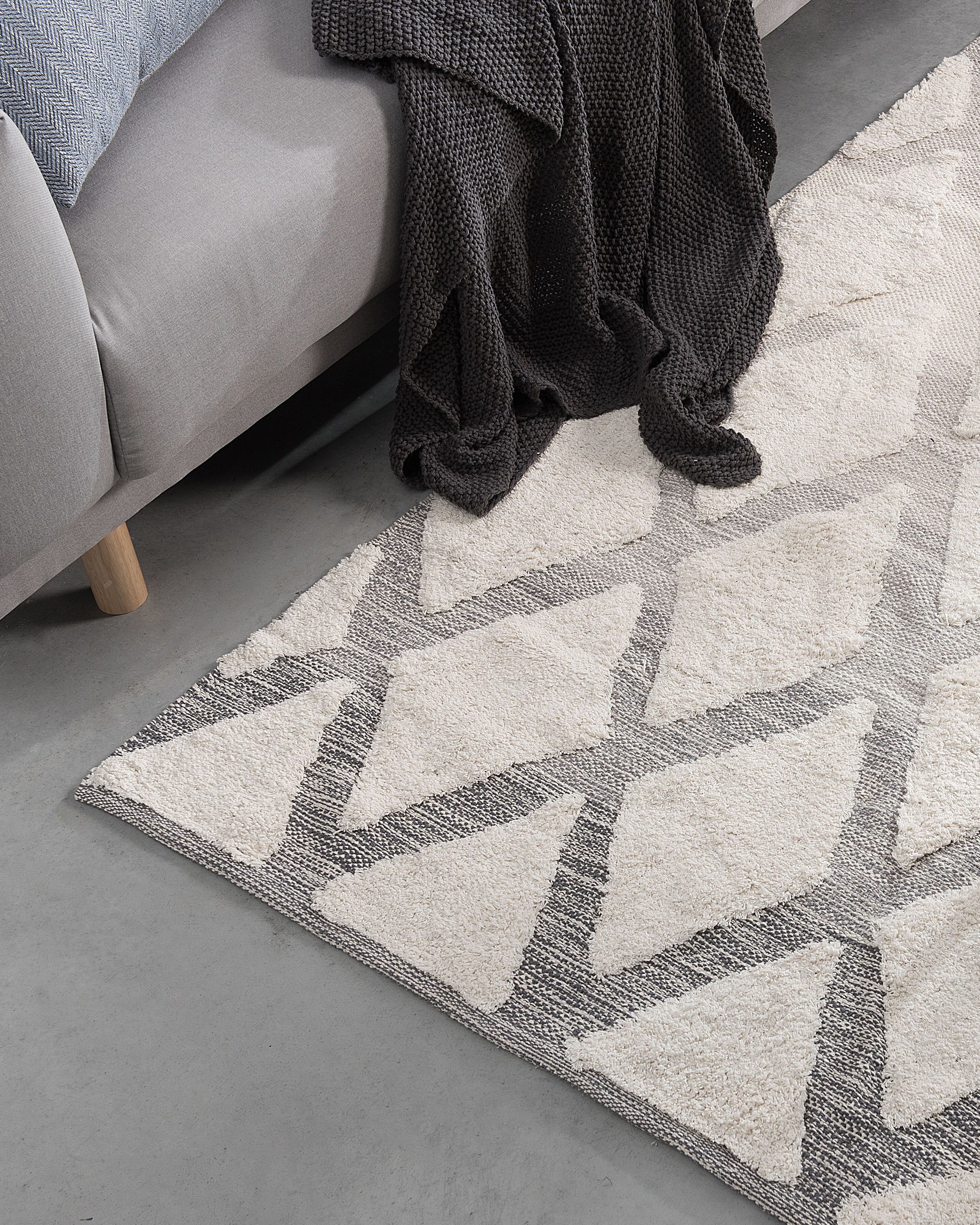 Rug PENDIK Light Beige 140 x 200 cm Cotton