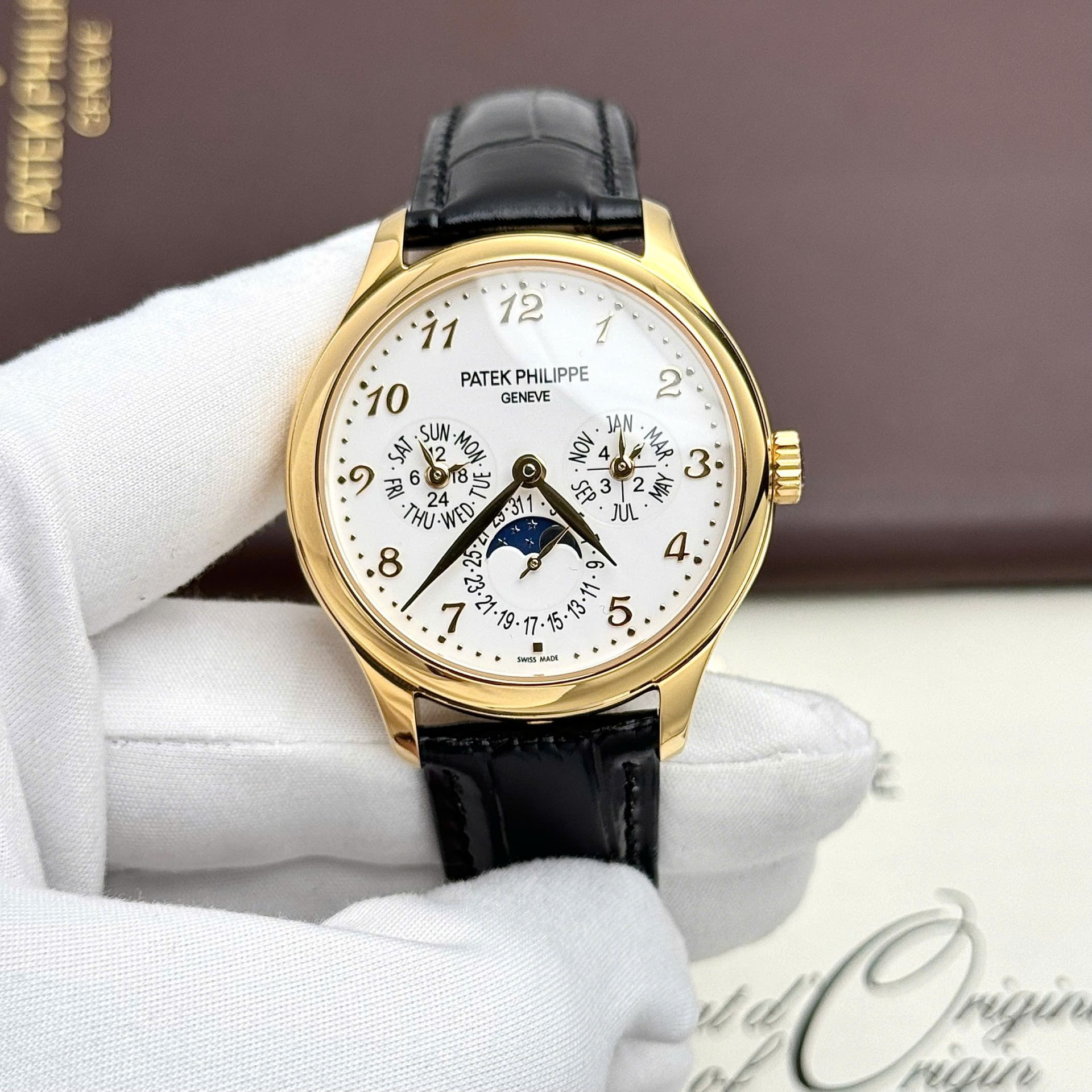 Patek Philippe Grand Complicaitons 5327J Best Replica Watches Leather Strap Men s 40mm - Top club