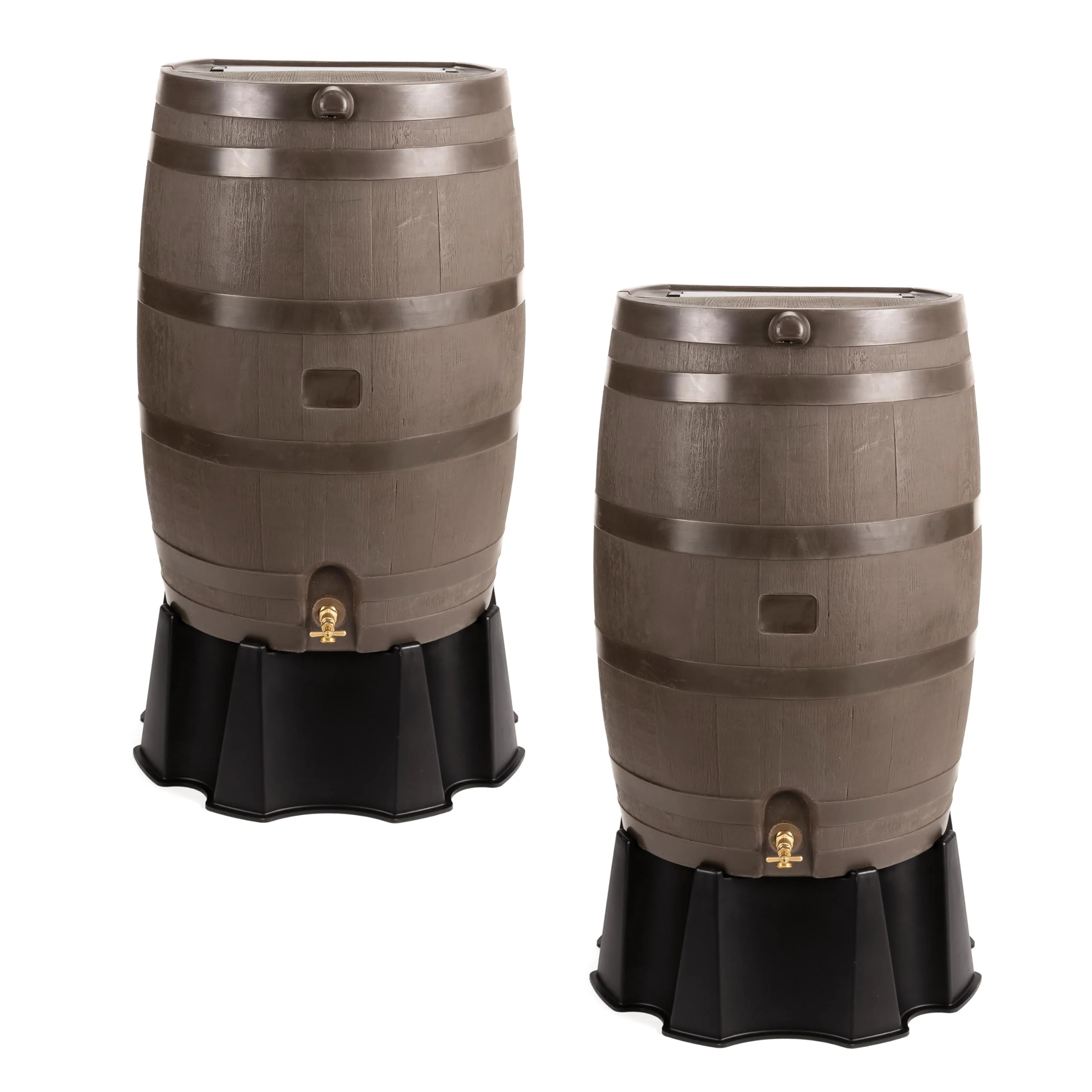 50 Gallon Rain Barrel With Brass Spigot And Flat-Back Design - Image 7 50 Gallon Rain Barrel With Brass Spigot And Flat-Back Design - Image 7