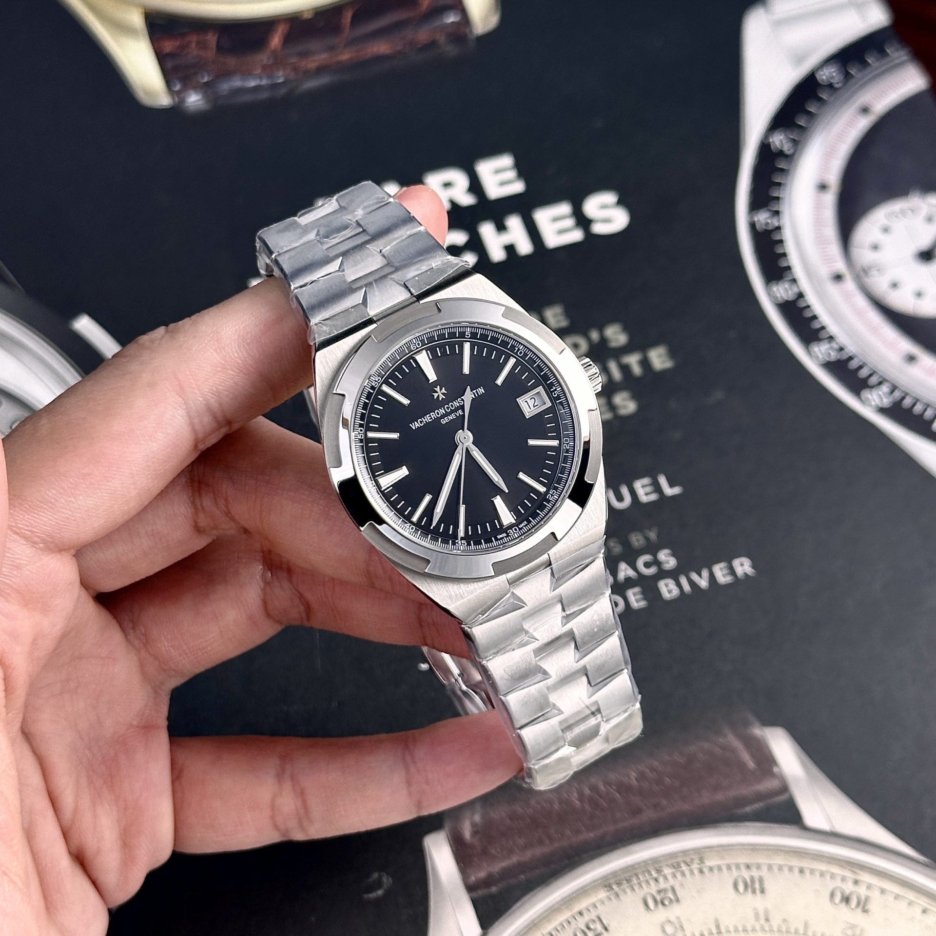 Vacheron Constantin Replica 11 Watch Overseas 4500V Black Dial Factory PPF 41mm - Top club