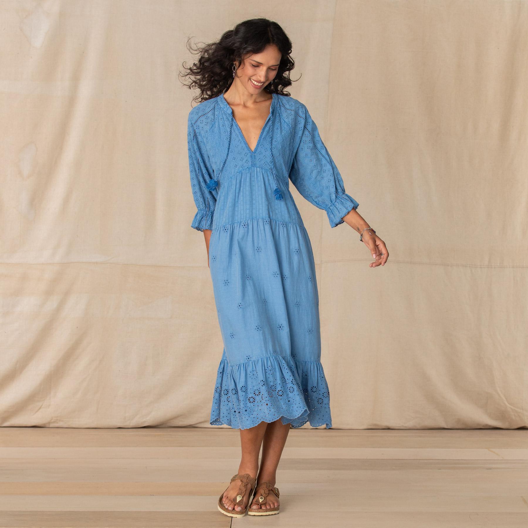 Nicole Eyelet Dress - Sundance Clothing