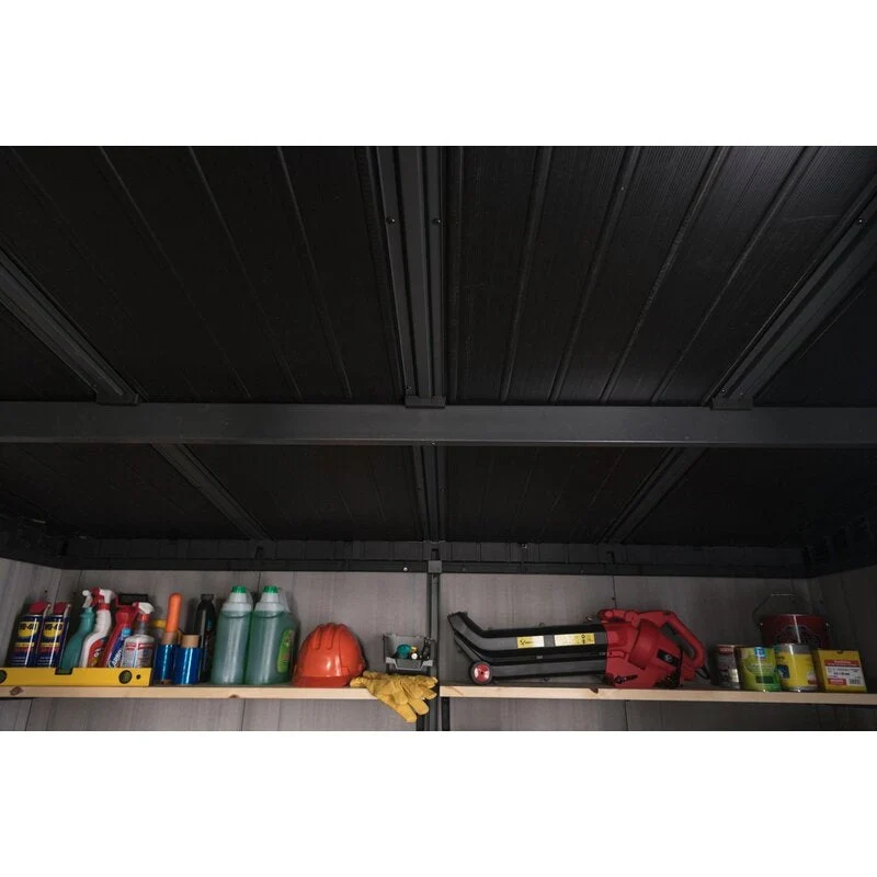 Artisan Plastic Storage Shed 9 ft W x 7.5 ft D Grey & Black - Artisan 97 - Image 11 Artisan Plastic Storage Shed 9 ft W x 7.5 ft D Grey & Black - Artisan 97 - Image 11