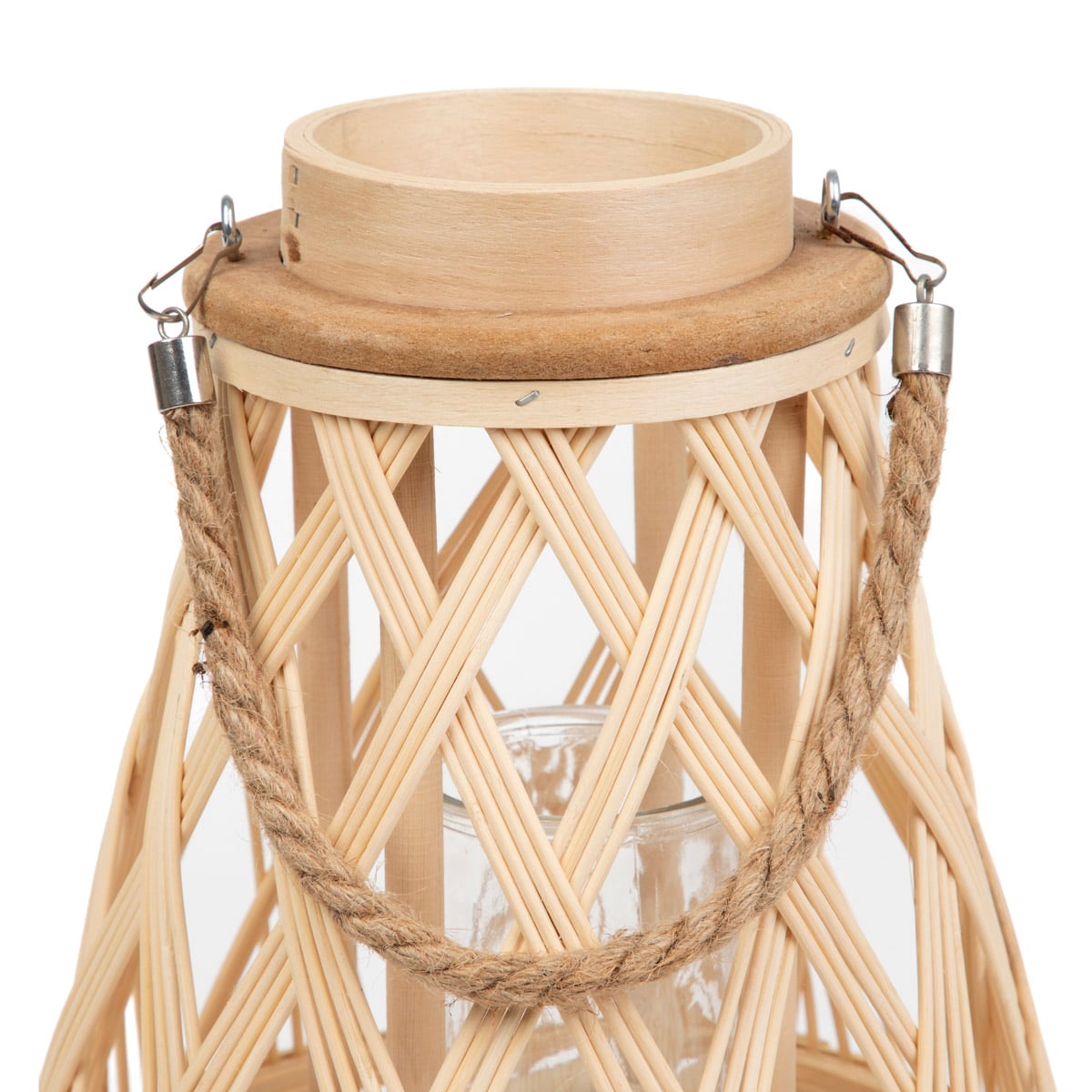Lampion RADIANT pleciony naturalny 24x35 cm