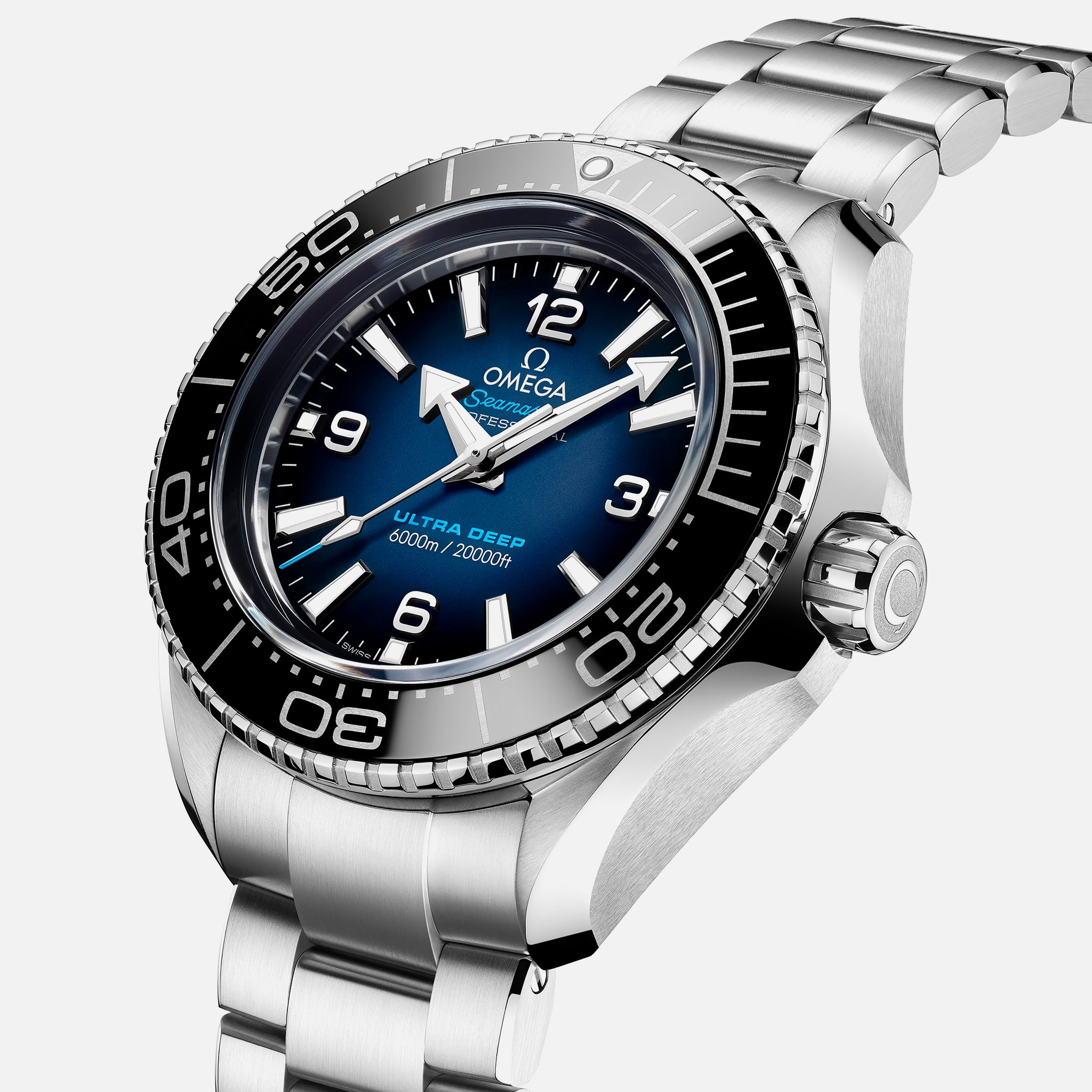 Seamaster Planet Ocean Ultra Deep Professional 6000M Co-Axial Master Chronometer 45.5mm Blue Dial On Bracelet(1:1 replica) - Top club