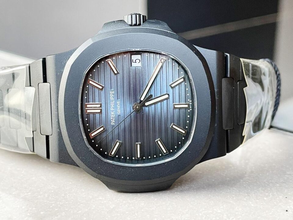 Replica PATEK PHILIPPE Nautilus 5711 ppf 1:1 Best Edition Black Dial on Black Bracelet A324 V2 - Top club