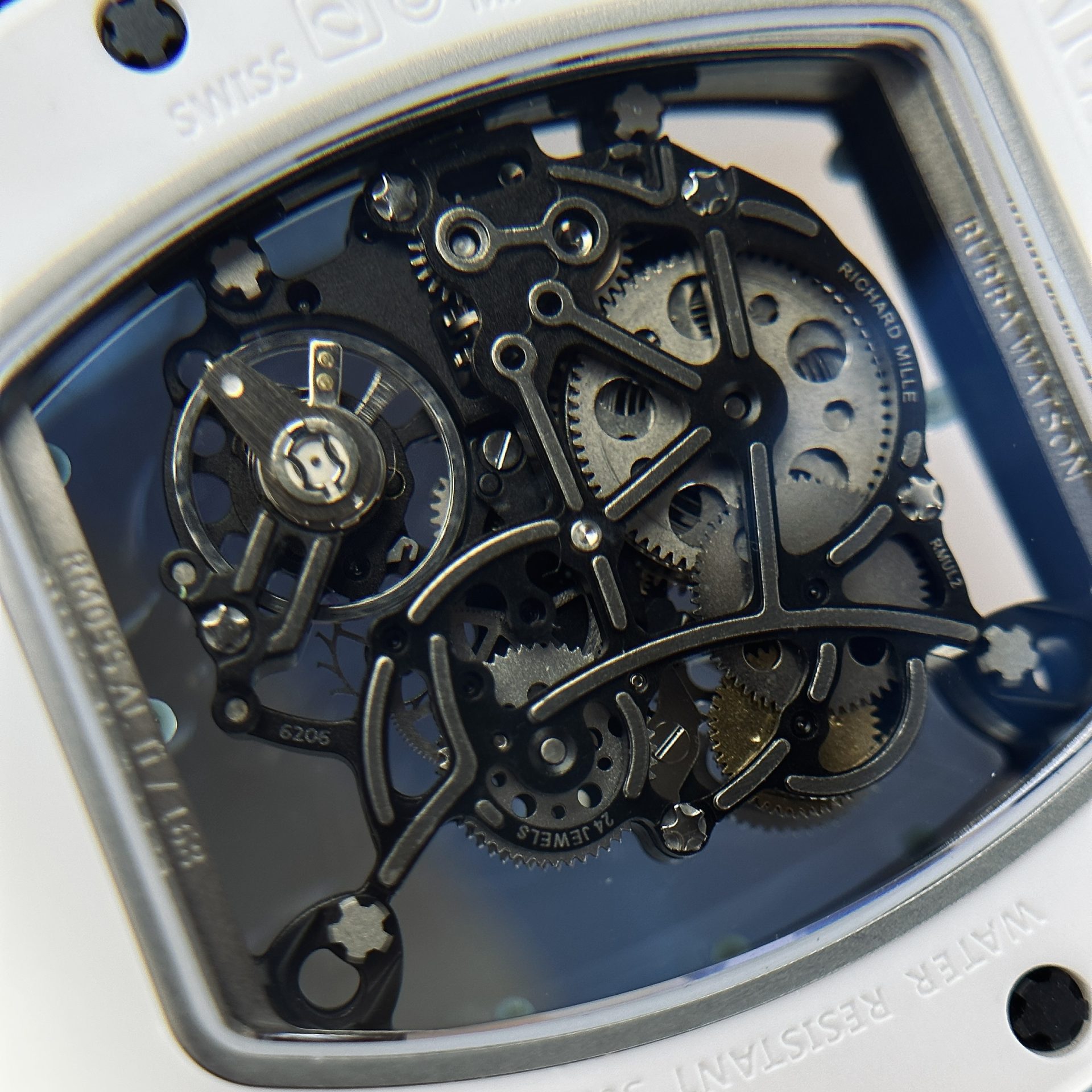 Richard Mille Replica 1:1 Watch RM055 Ceramic Bubba Wasson Blue Factory BBR 45mm - Top club