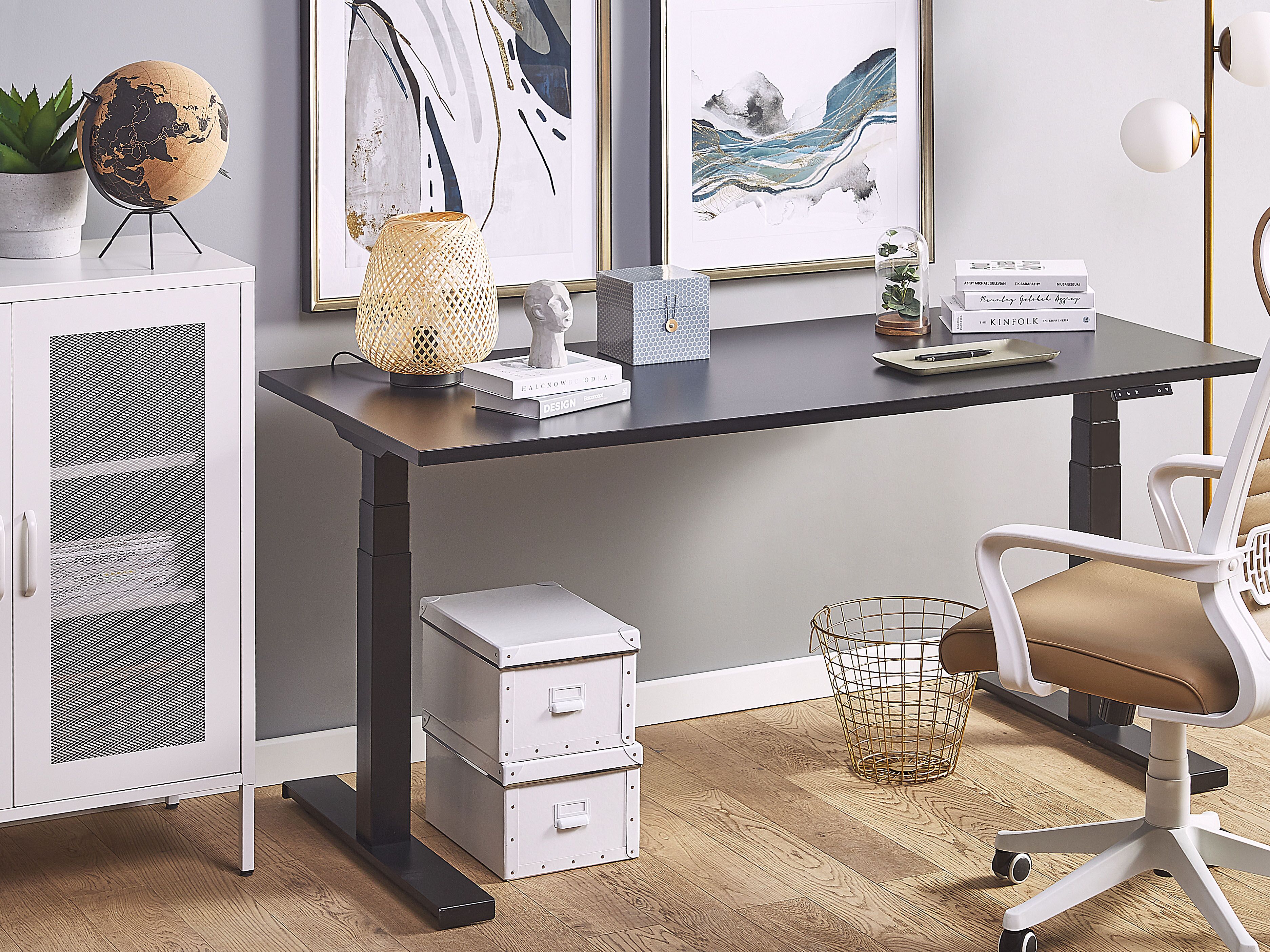 Electric Adjustable Standing Desk DESTIN II Black 160 cm 72 cm