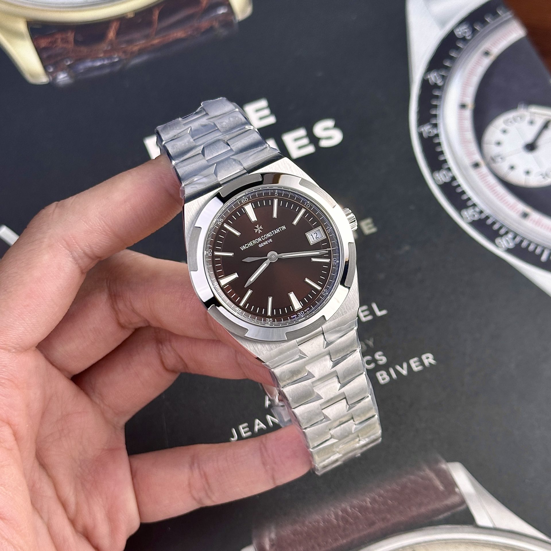 Vacheron Constantin Replica 11 Watch Overseas 4500V Brown Dial Factory PPF 41mm - Top club