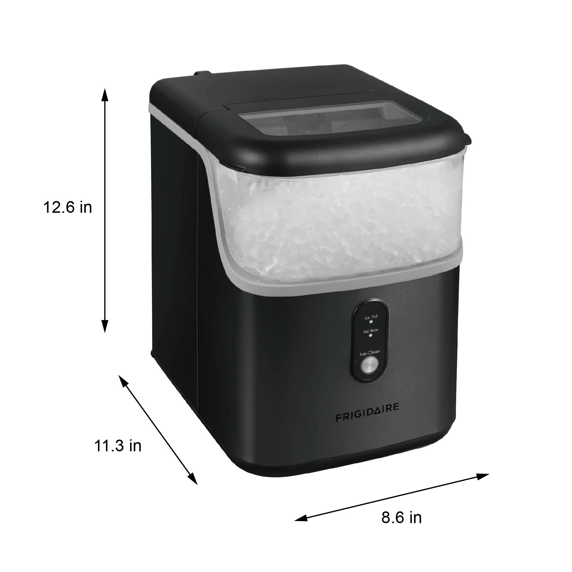 Frigidaire, 33 Lbs. Nugget Ice Maker, Black Stainless Steel, EFIC228 - Image 2