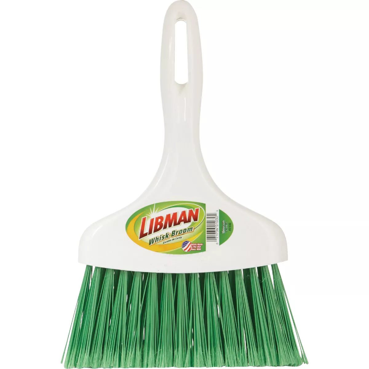 Libman 8 In. Poly Whisk Broom, Green Bristles