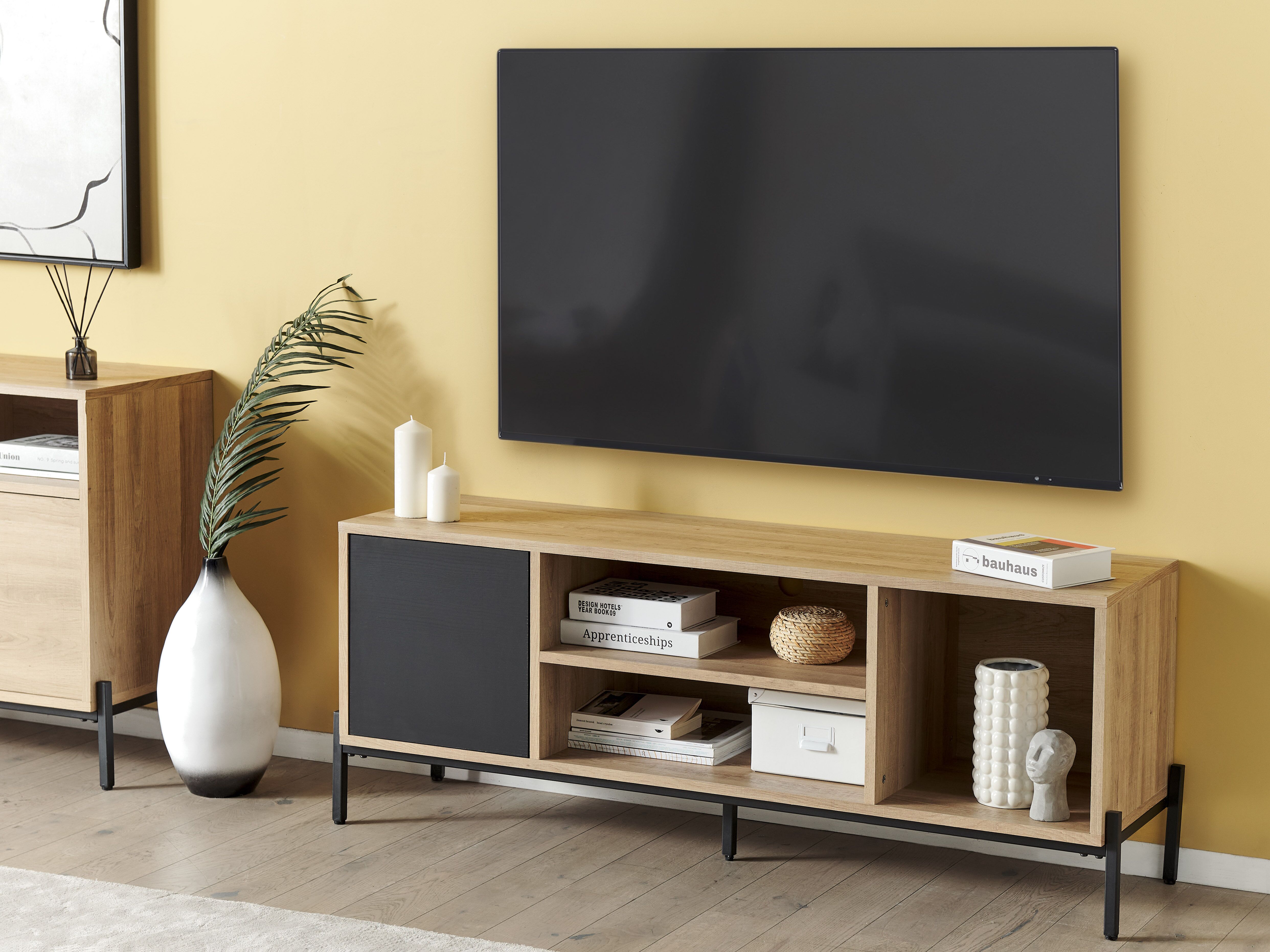 TV Stand MOINES Brown/ Black