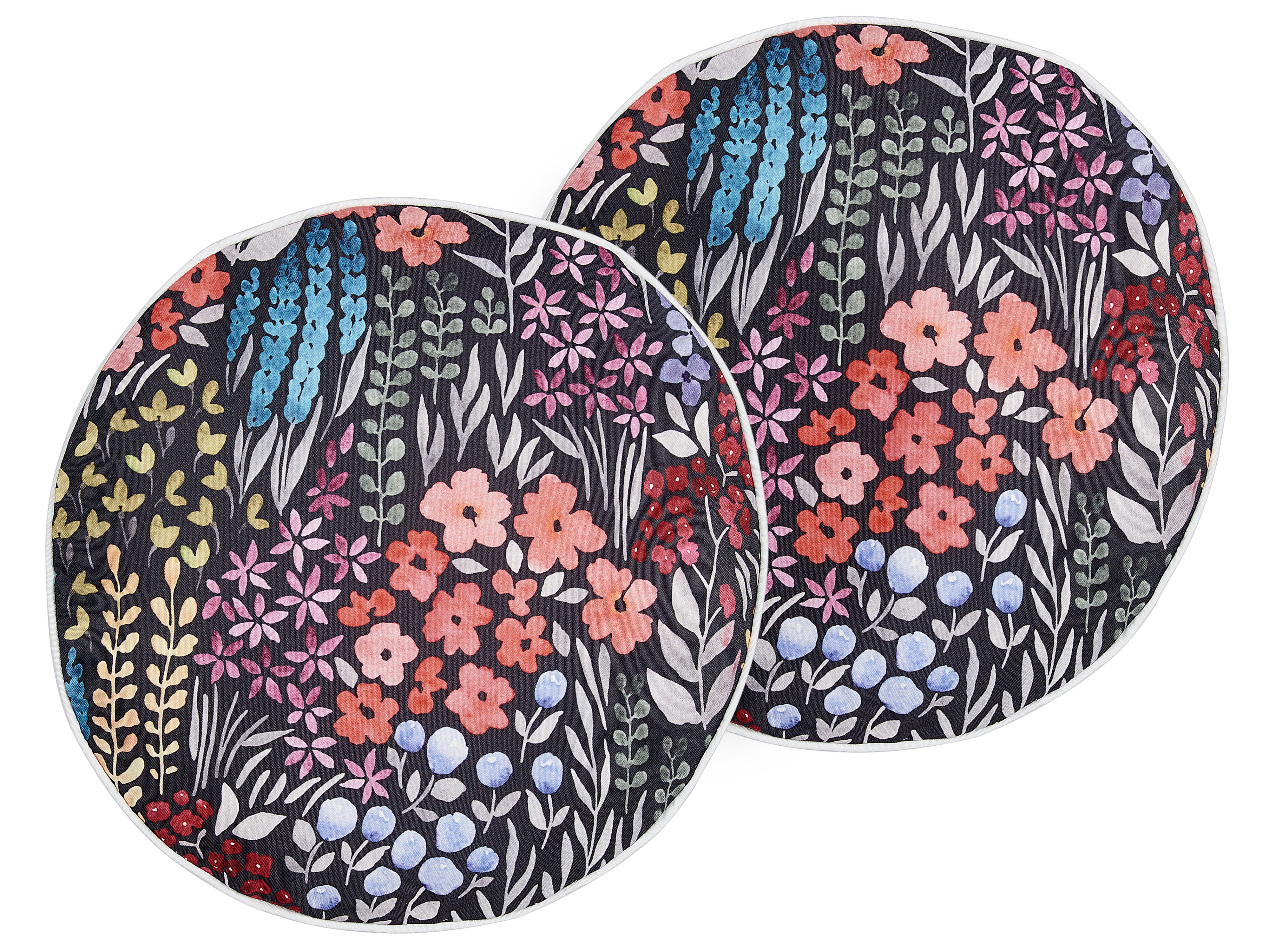 Set of 2 Outdoor Cushions CASTELARO Floral Pattern 40 x 40 cm Multicolour