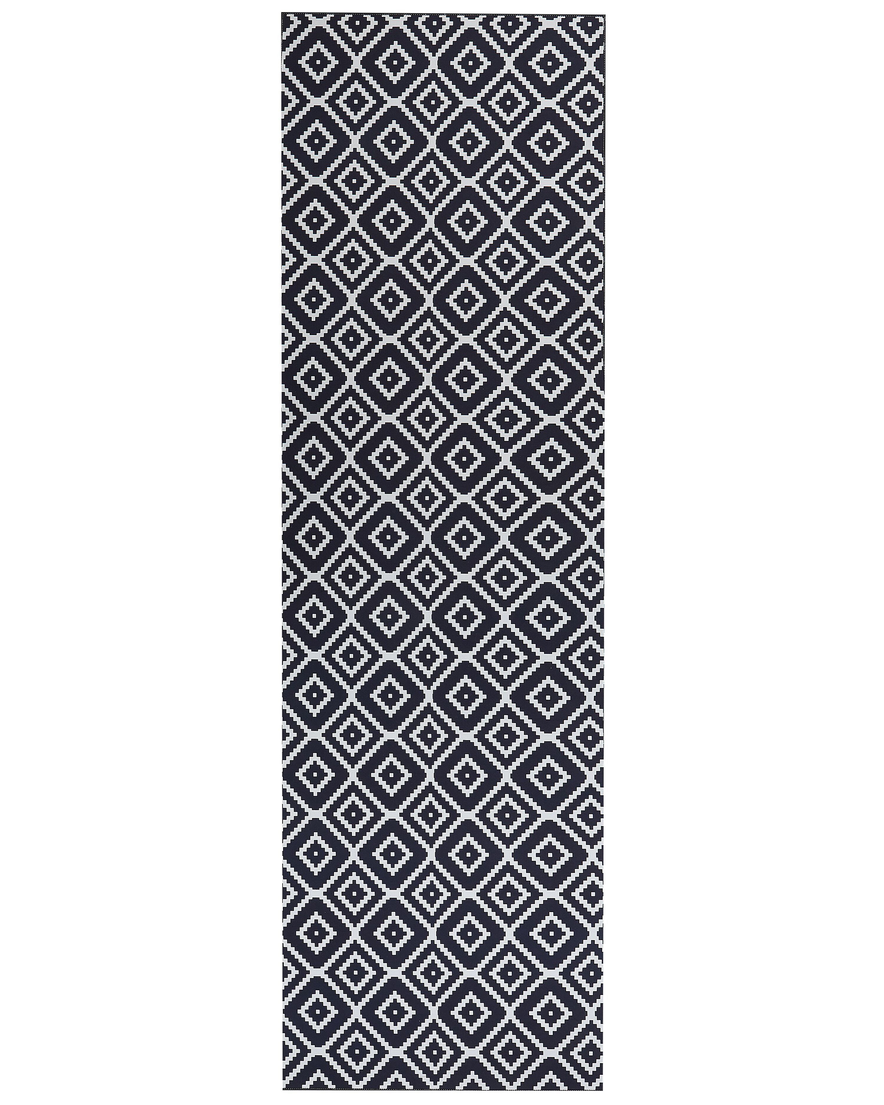 Rug KARUNGAL Black 60 x 200 cm