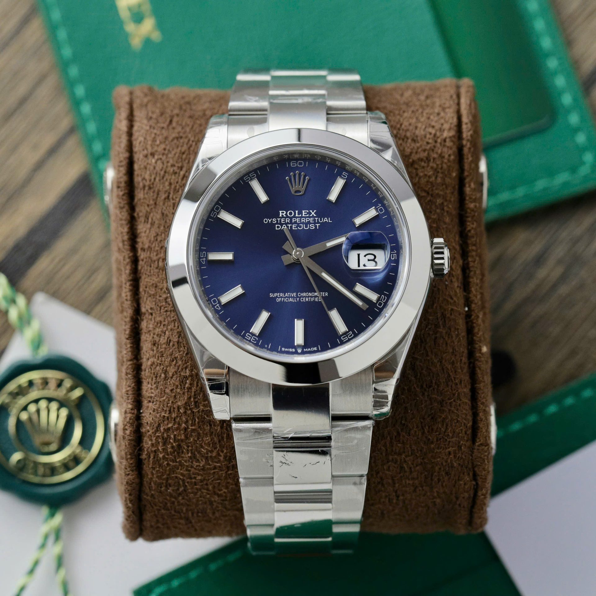 Rolex DateJust 126300 Replica Watches Dial Blue Oyster Strap VS Factory 41mm - Top club