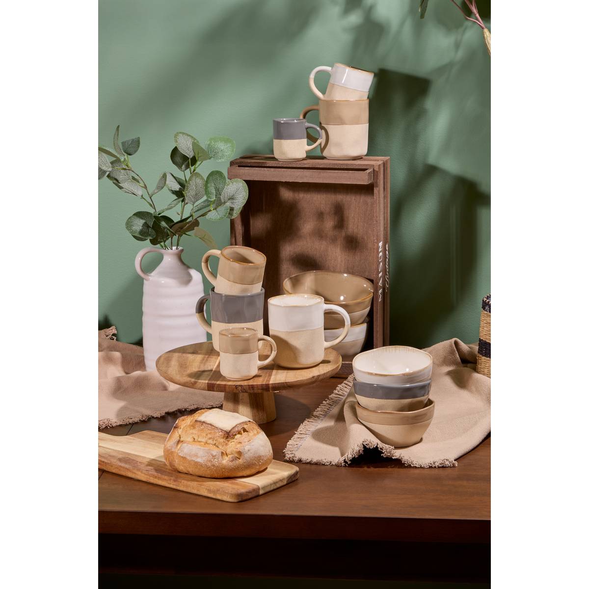 Mug"Kate" 90 ml, Earthenware, Beige