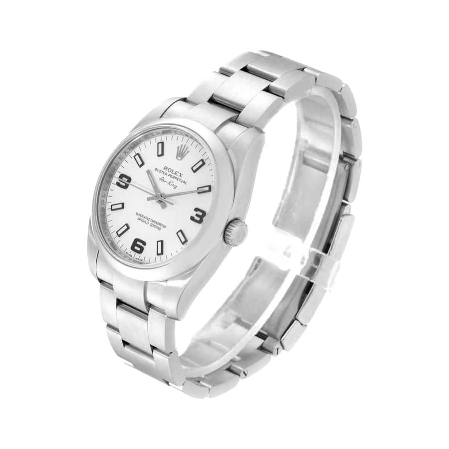 Rolex Air King Stainless Steel White Dial 114200 Replica - Elite Watch Atelier