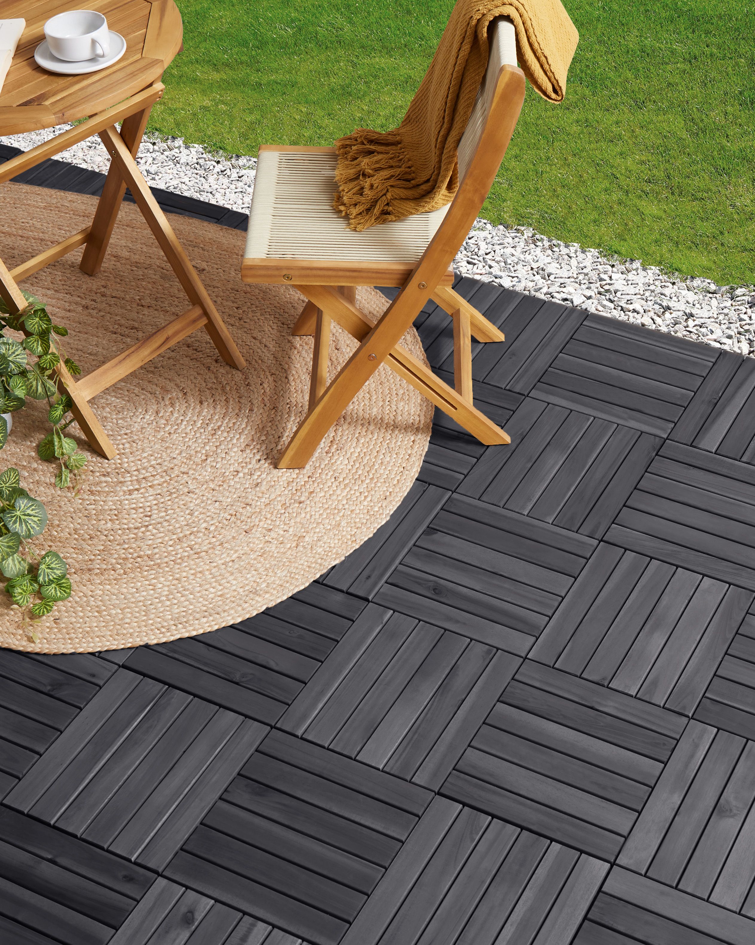 Outdoor Flooring ACCETTURA Certified Acacia Wood Grey