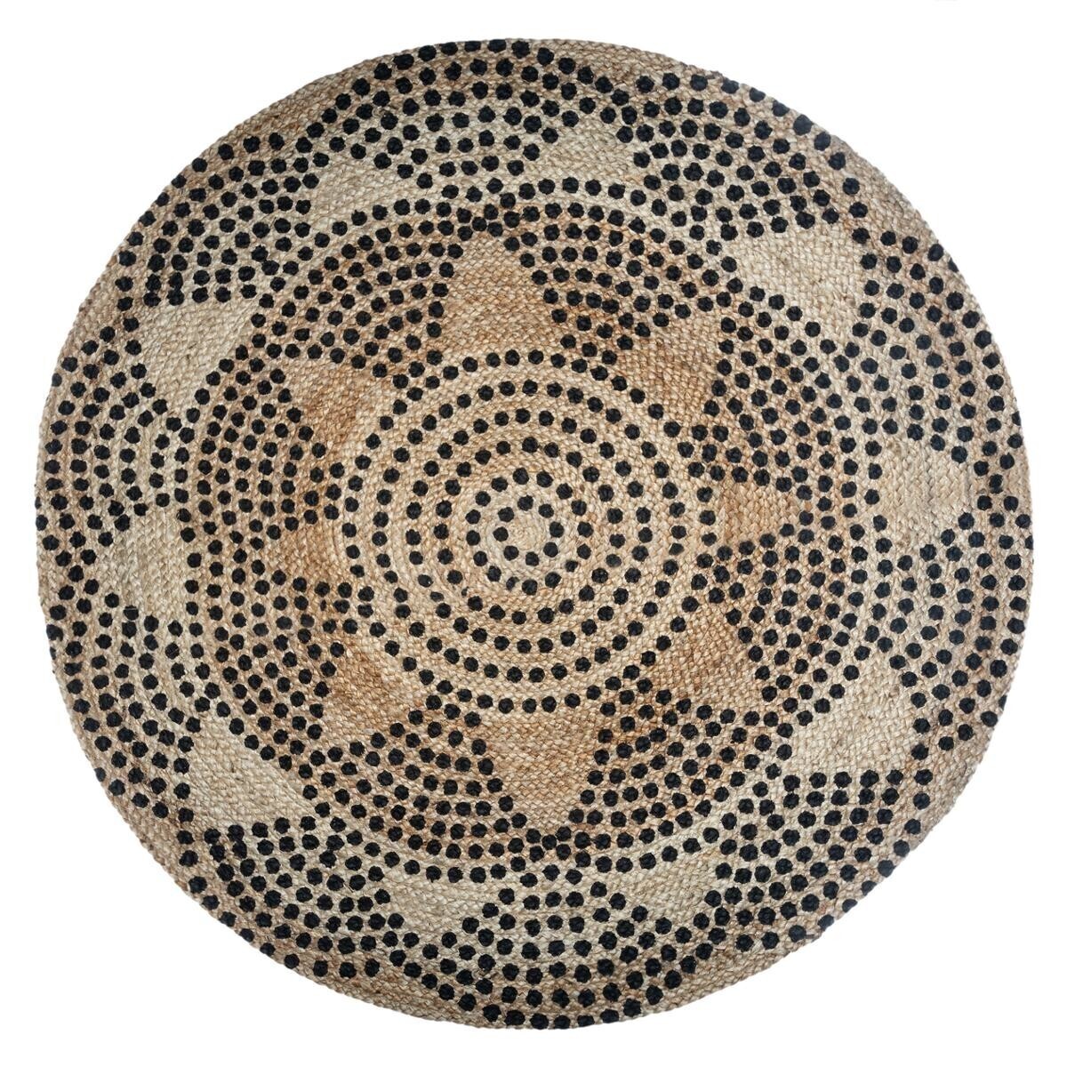 Round rug "Living" Jute, D.120 cm