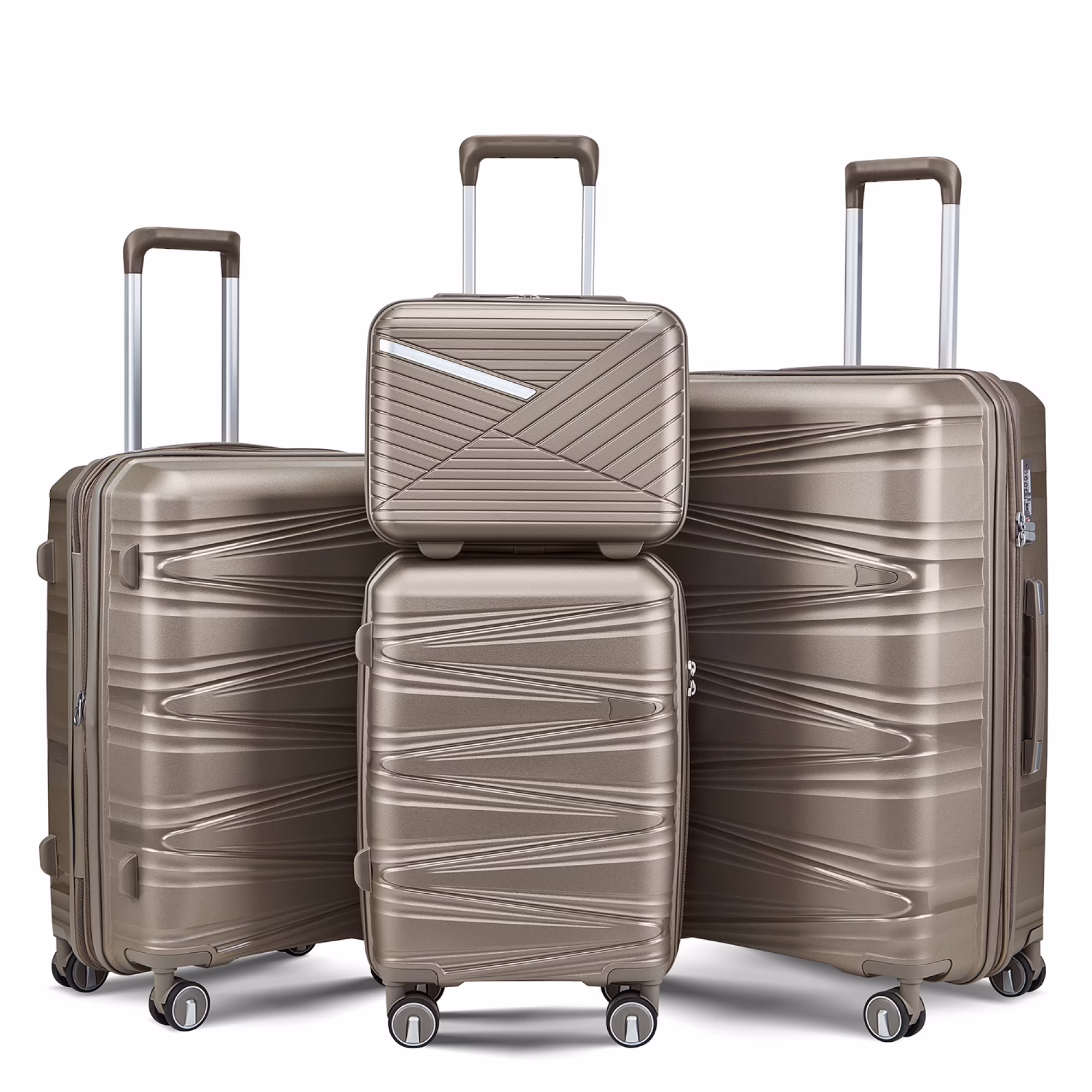 Luggage 4 Piece Sets(14/20/24/28), Hard Shell Lightweight TSA Lock Carry on Expandable Suitcase with Spinner Wheels - Image 5