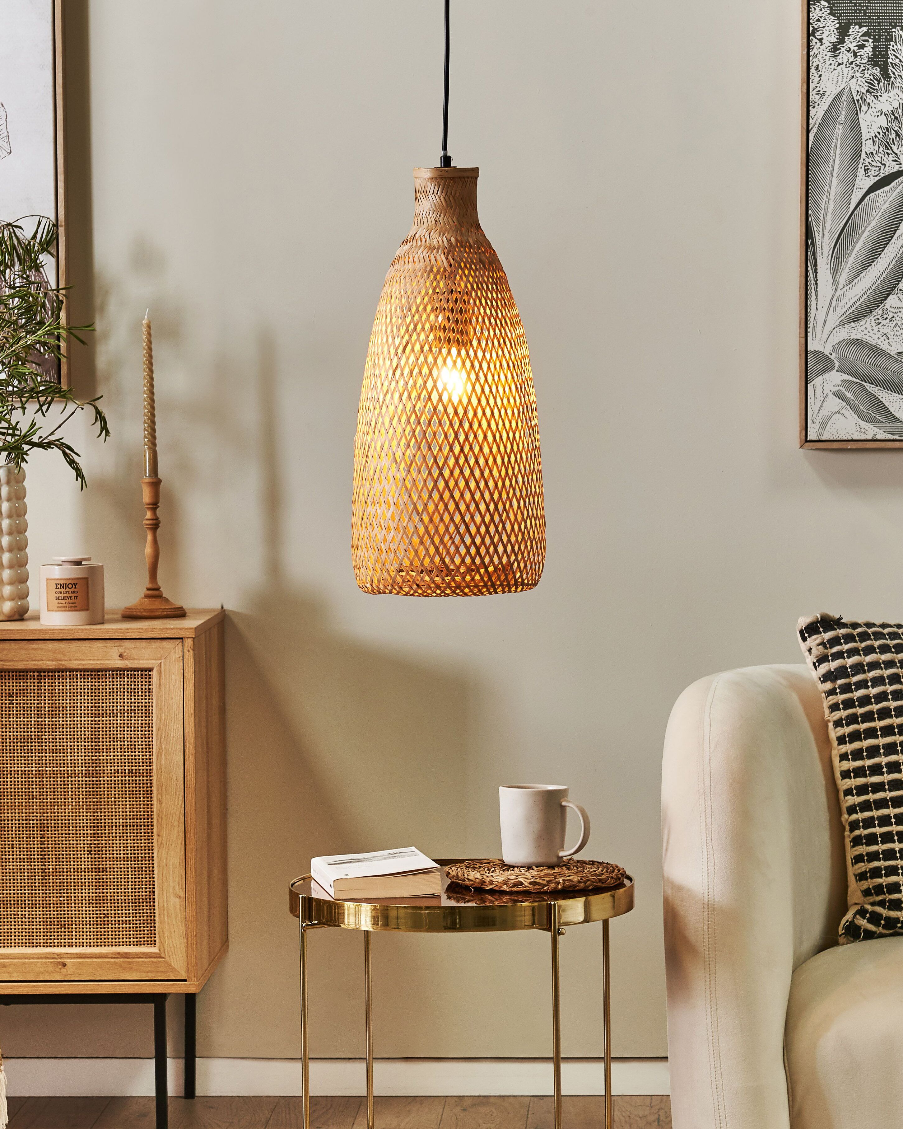Pendant Lamp LWELA Bamboo Natural