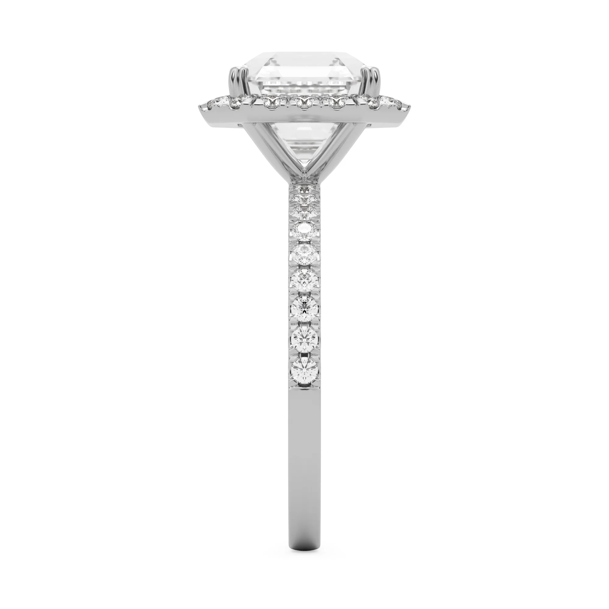 The Asscher Halo Pavé