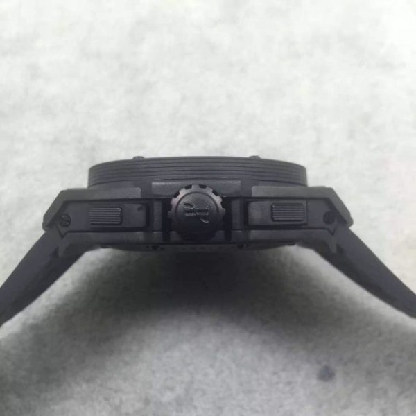 Replica Hublot Big Bang King Power 48mm PVD Black Dial Yellow Hands Gummy Strap A7750 - Top club