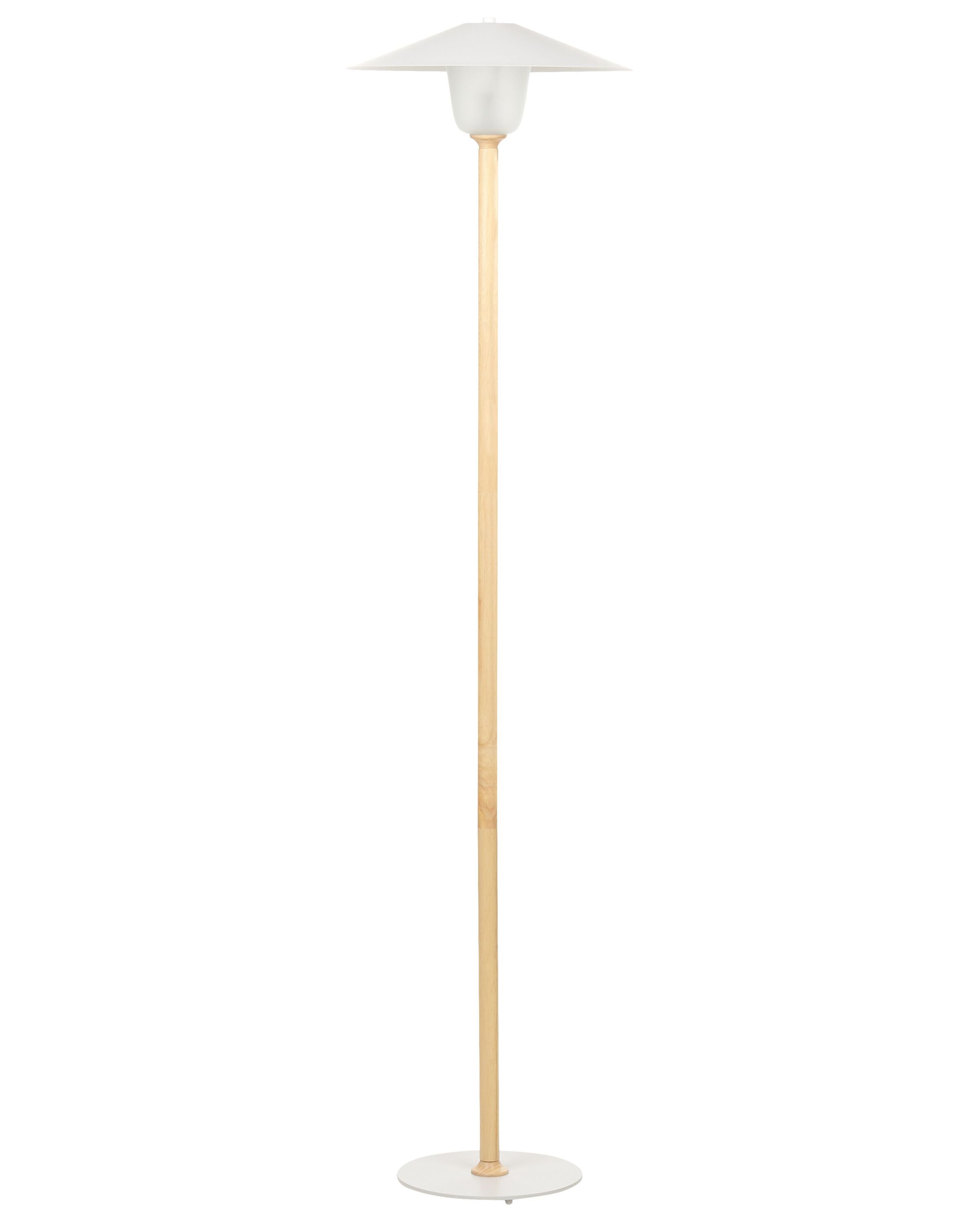 Floor Lamp MOPPY Oak Wood White