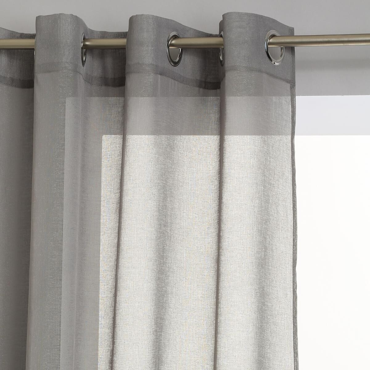 Sheer curtain Grey, 140x240 cm