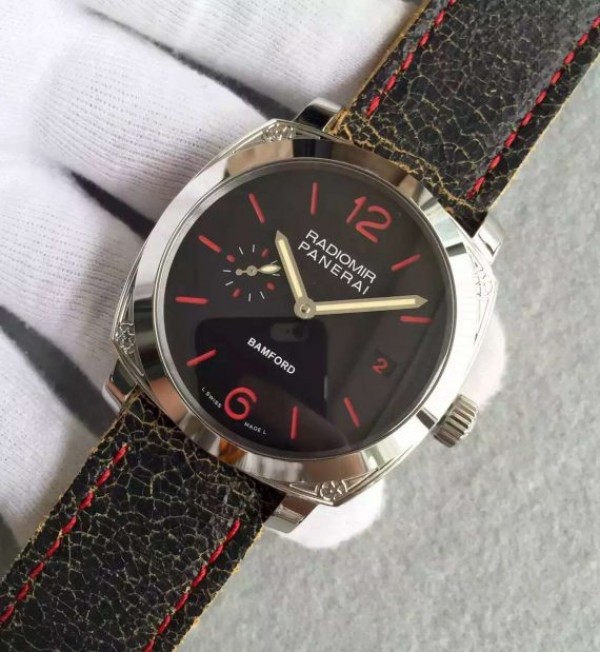 Replica Panerai N PAM514 Bamford Engraved Case Black Dial 7750 - Elite Watch Atelier